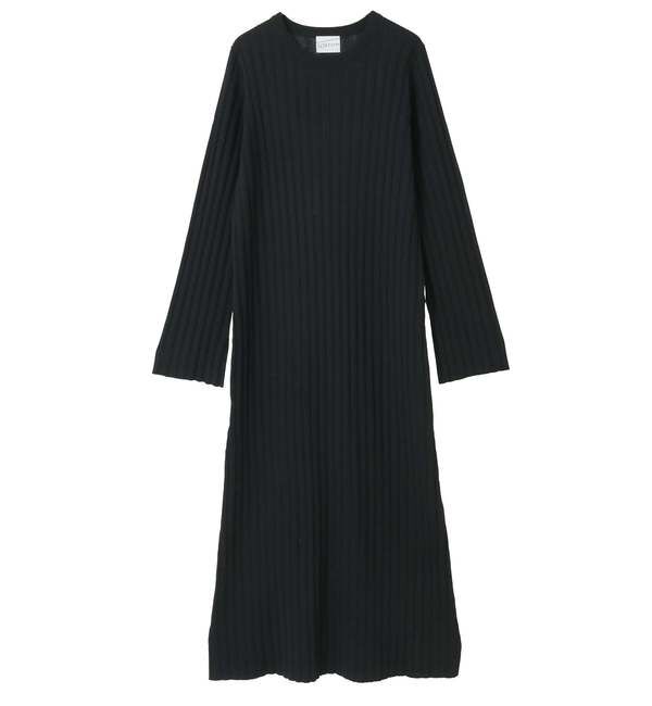SOFFITTO「ウール混ランダムリブワンピース」|ワンピース|