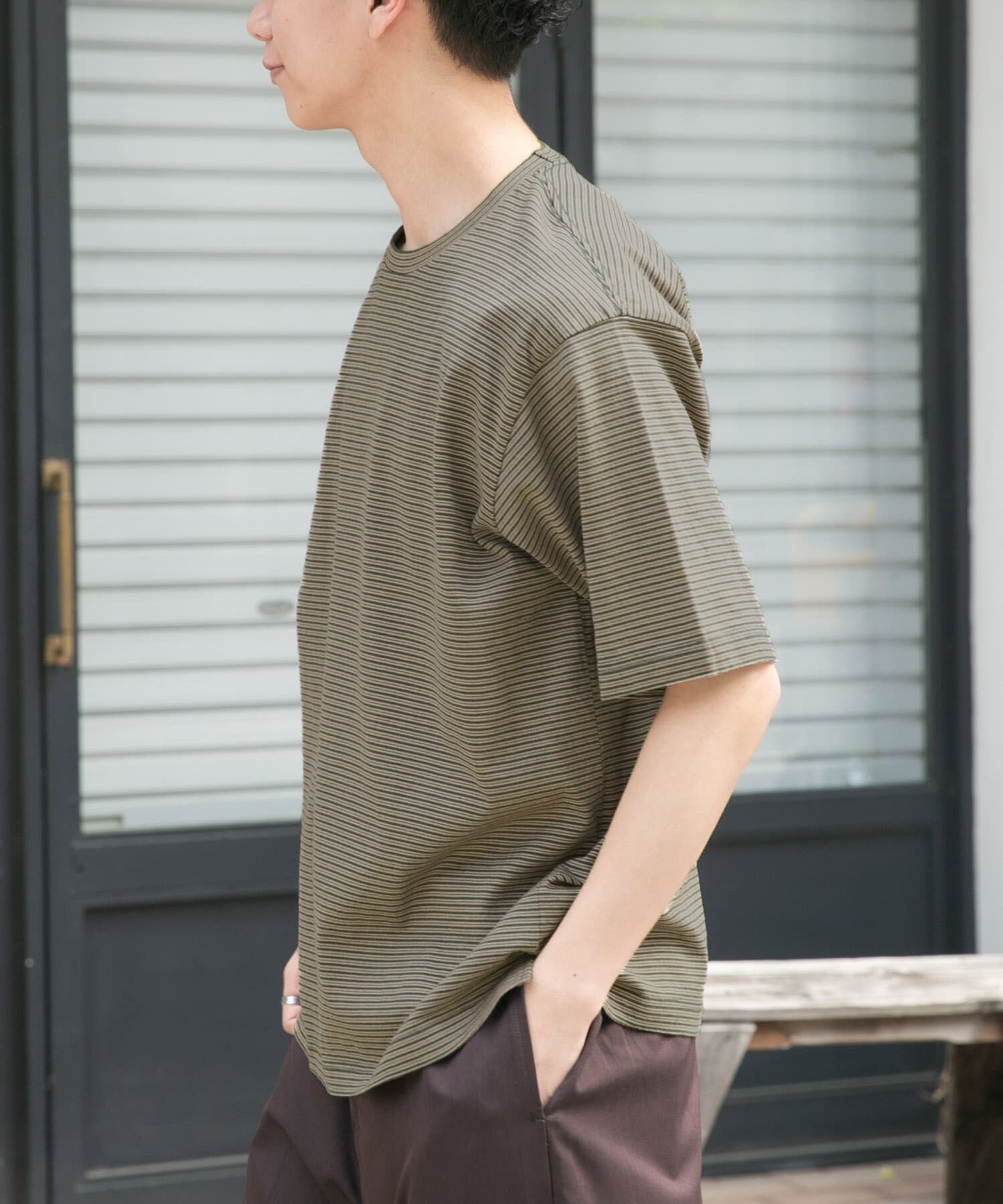 URBAN RESEARCH DOORS「FORK&SPOON　マルチカラーボーダーTシャツ」|Tシャツ・カットソー|