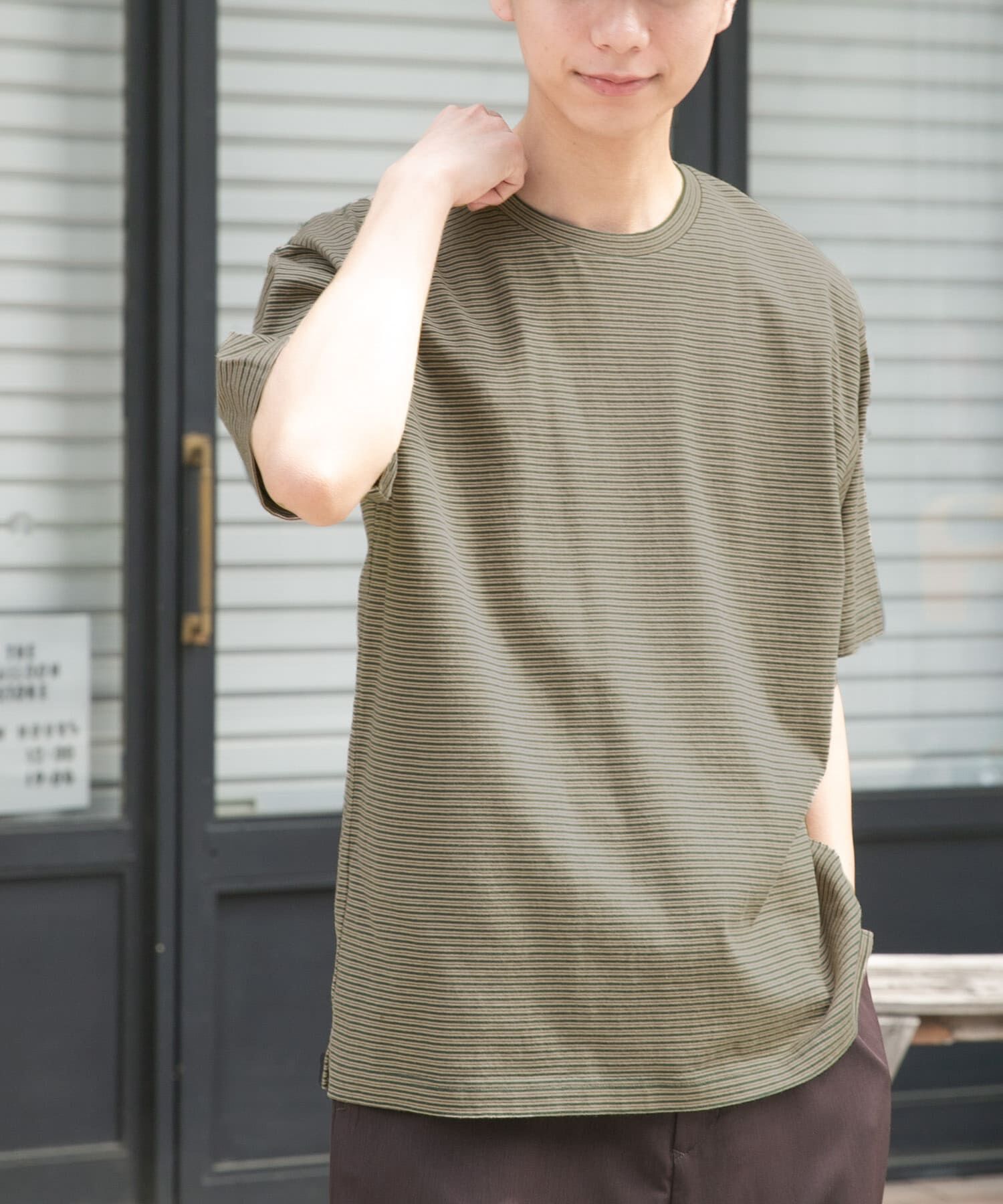 URBAN RESEARCH DOORS「FORK&SPOON　マルチカラーボーダーTシャツ」|Tシャツ・カットソー|