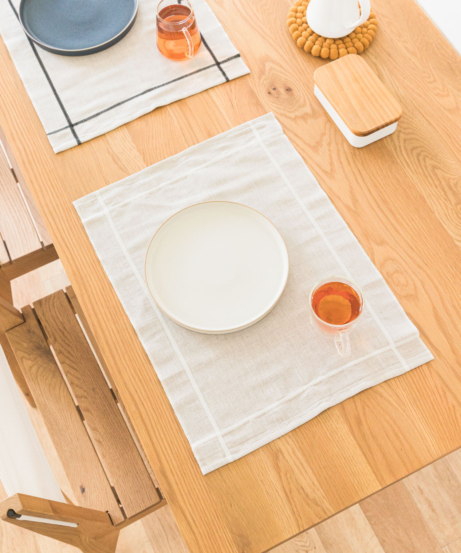 URBAN RESEARCH DOORS「DOORS LIVING PRODUCTS　コットンリネンランチマット ライン」|食器・キッチングッズ|