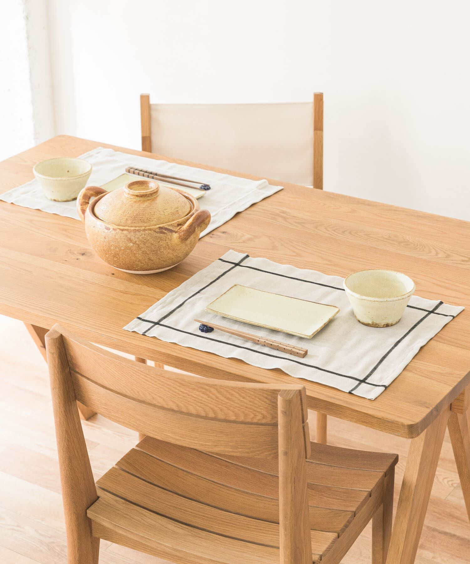 URBAN RESEARCH DOORS「DOORS LIVING PRODUCTS　コットンリネンランチマット ライン」|食器・キッチングッズ|