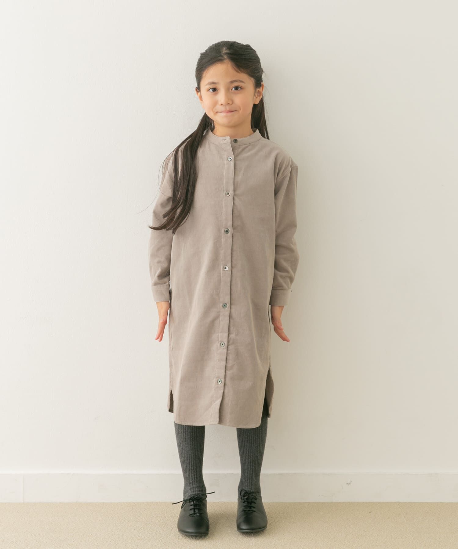 URBAN RESEARCH DOORS「『親子リンク』『UR TECH』コーデュロイシャツワンピース(KIDS)」|ワンピース|