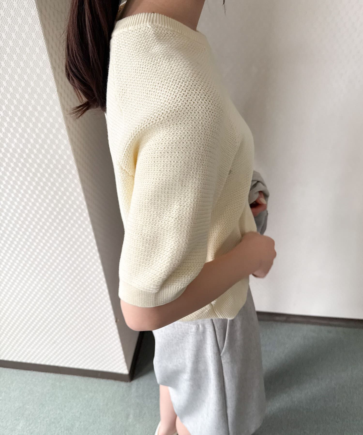 URBAN RESEARCH DOORS「ラメドット刺繍ニット」|ニット・セーター|