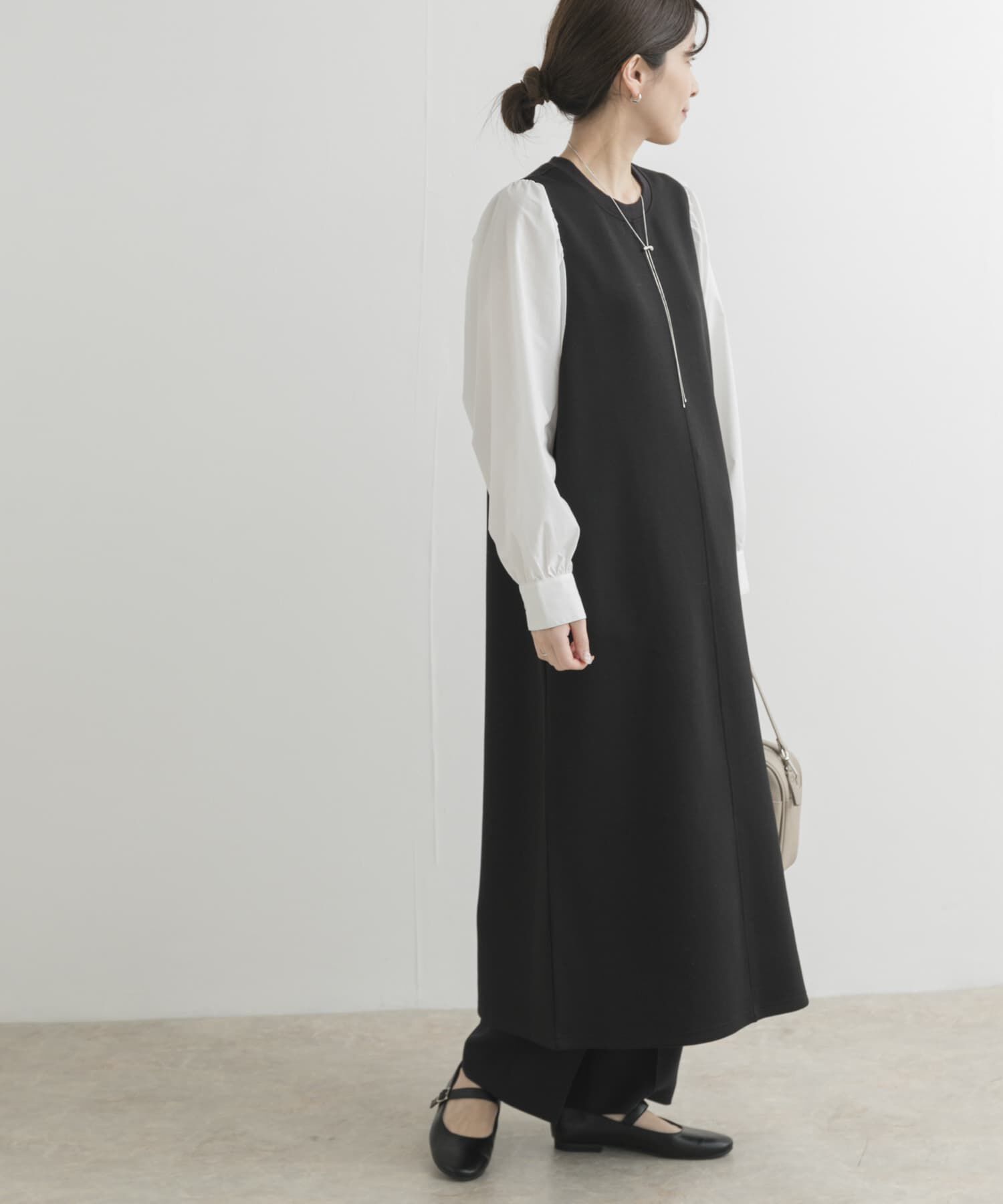 URBAN RESEARCH DOORS「ボリュームスリーブドッキングワンピース」|ワンピース|