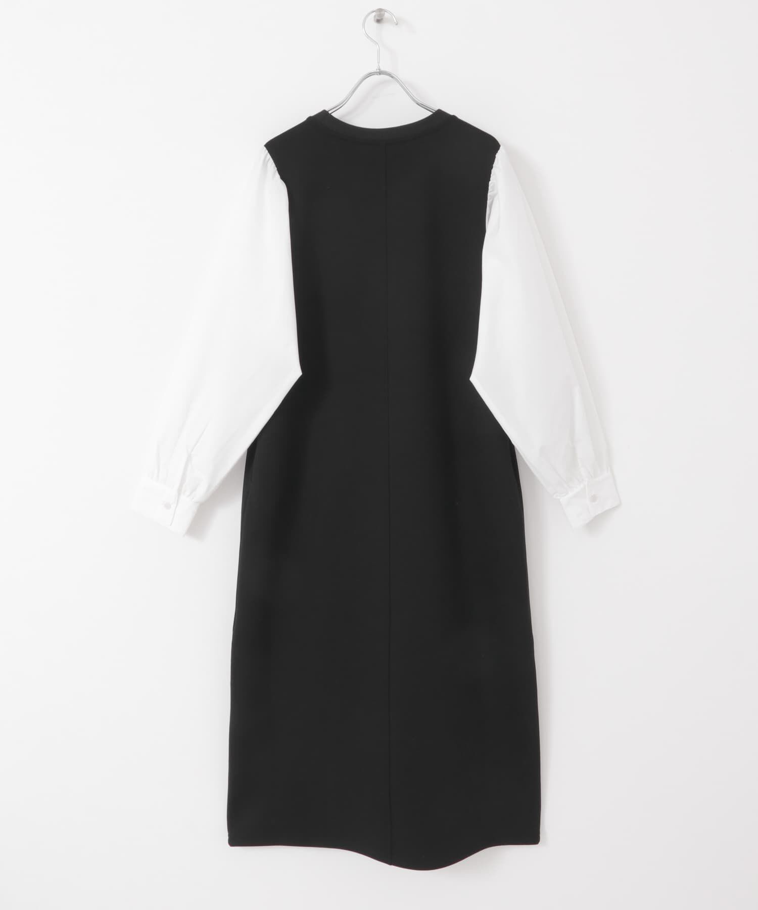 URBAN RESEARCH DOORS「ボリュームスリーブドッキングワンピース」|ワンピース|