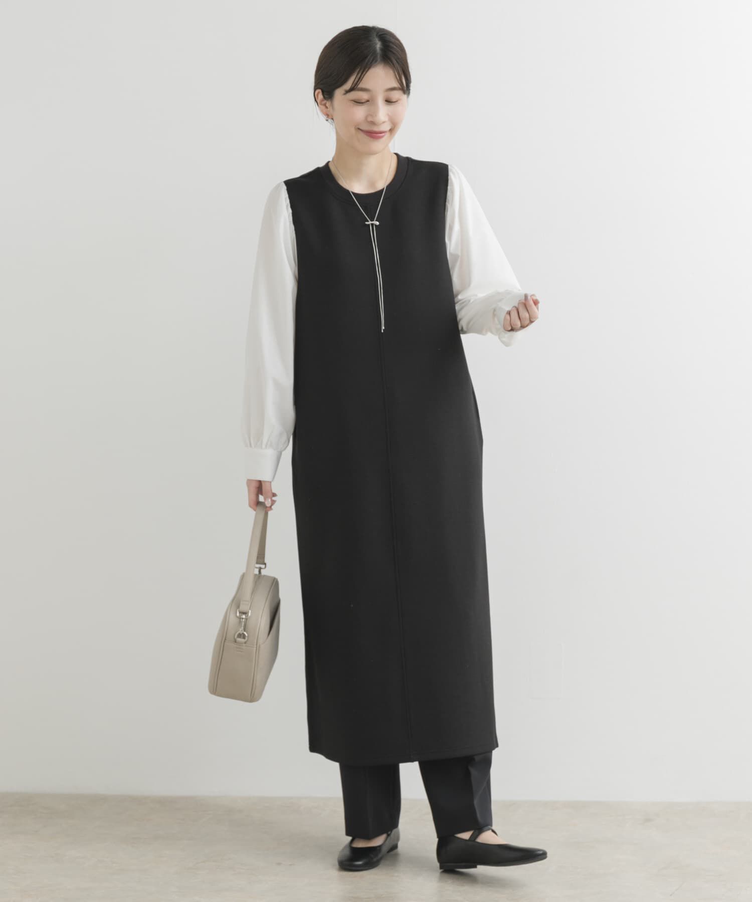 URBAN RESEARCH DOORS「ボリュームスリーブドッキングワンピース」|ワンピース|