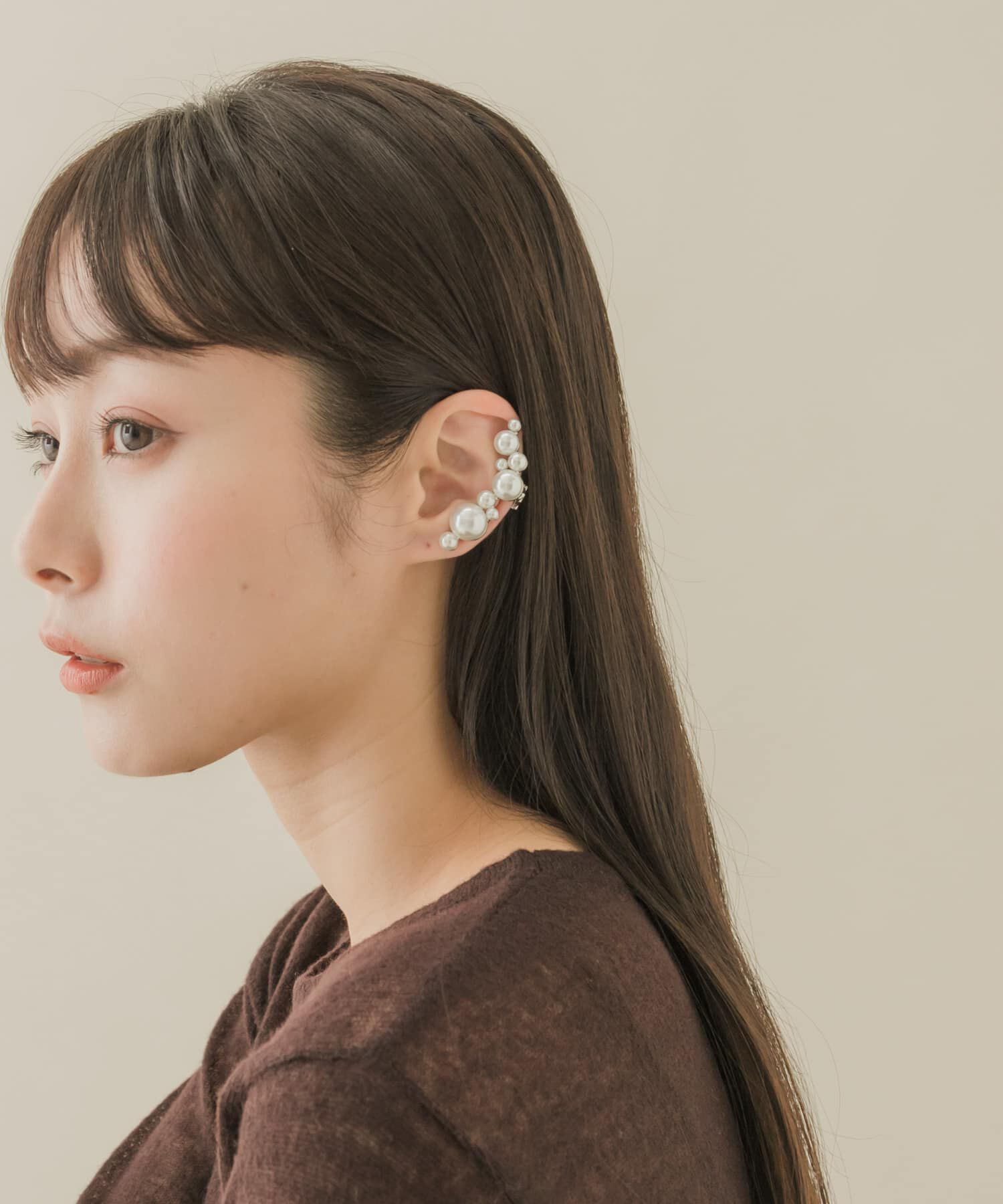 SMELLY「ランダムパールカタミミイヤリング」|イヤリング|