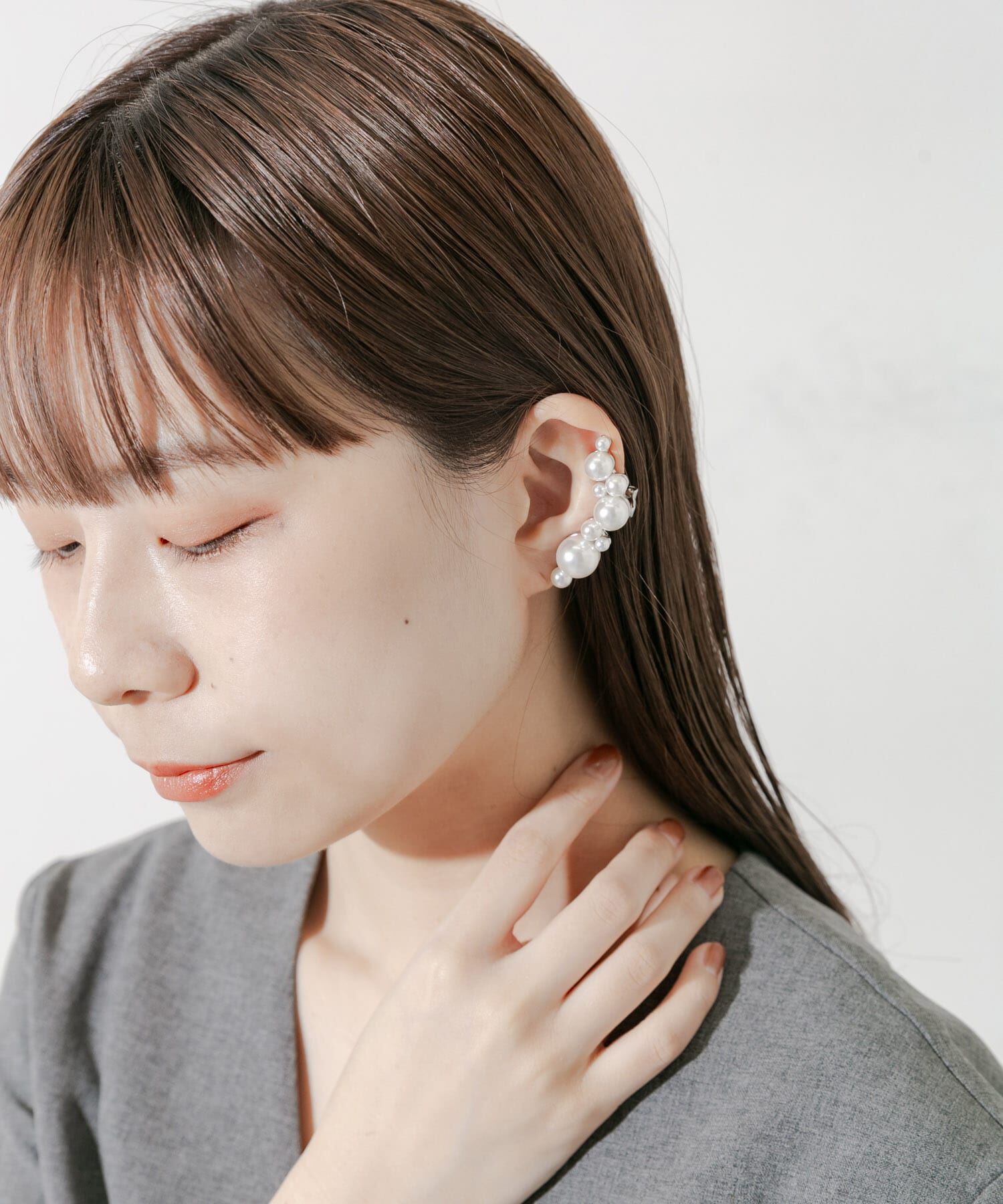 SMELLY「ランダムパールカタミミイヤリング」|イヤリング|