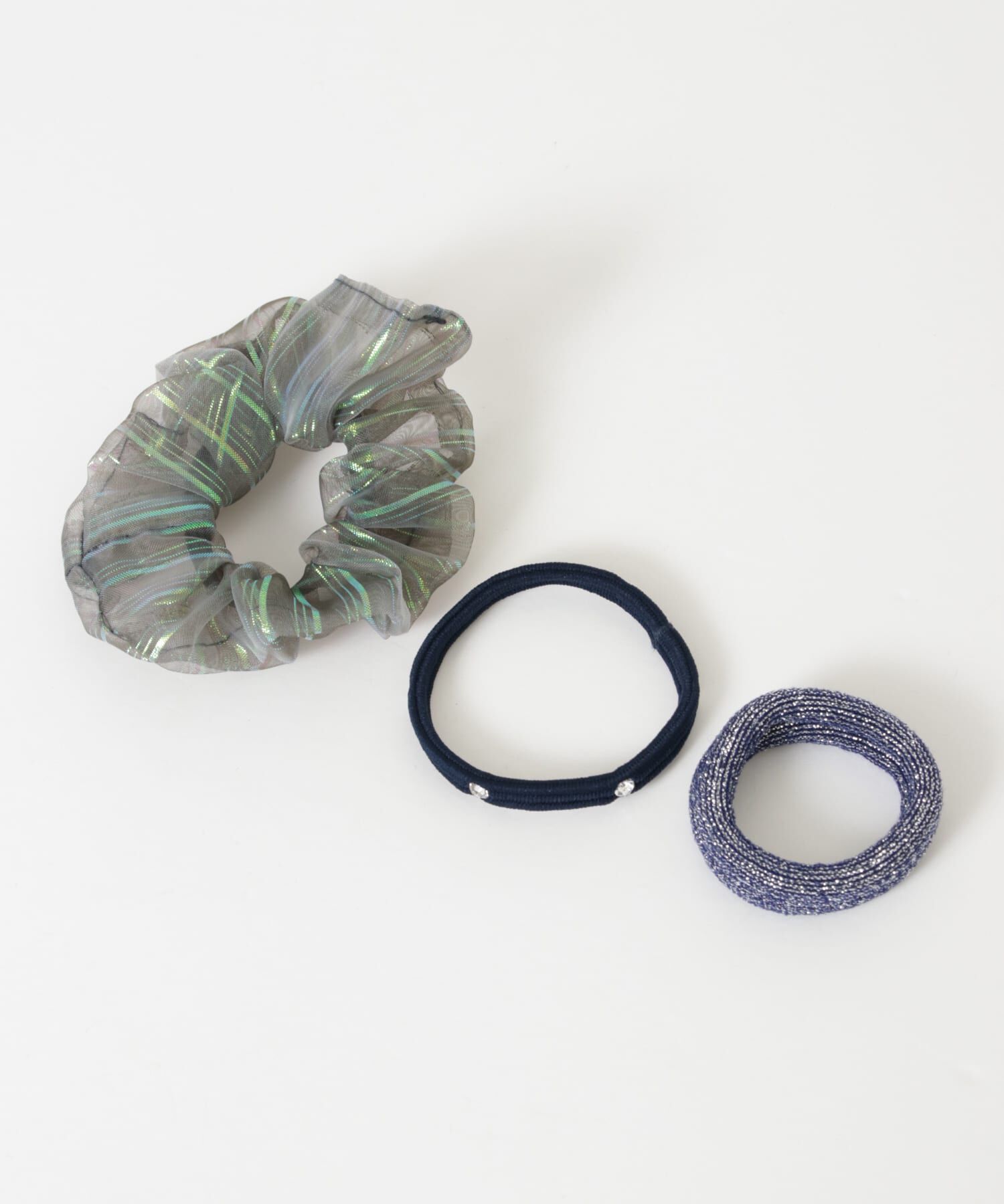 SMELLY「シアー3セットヘアゴム」|ヘアゴム・シュシュ|