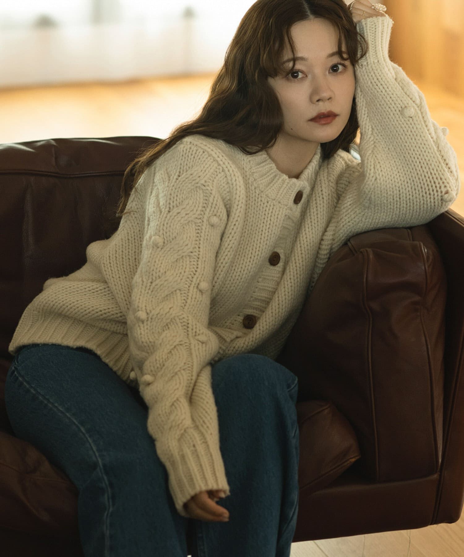 Sonny Label 「『WEB/一部店舗限定』NaokoTakayamaニットカーディガン」|カーディガン|