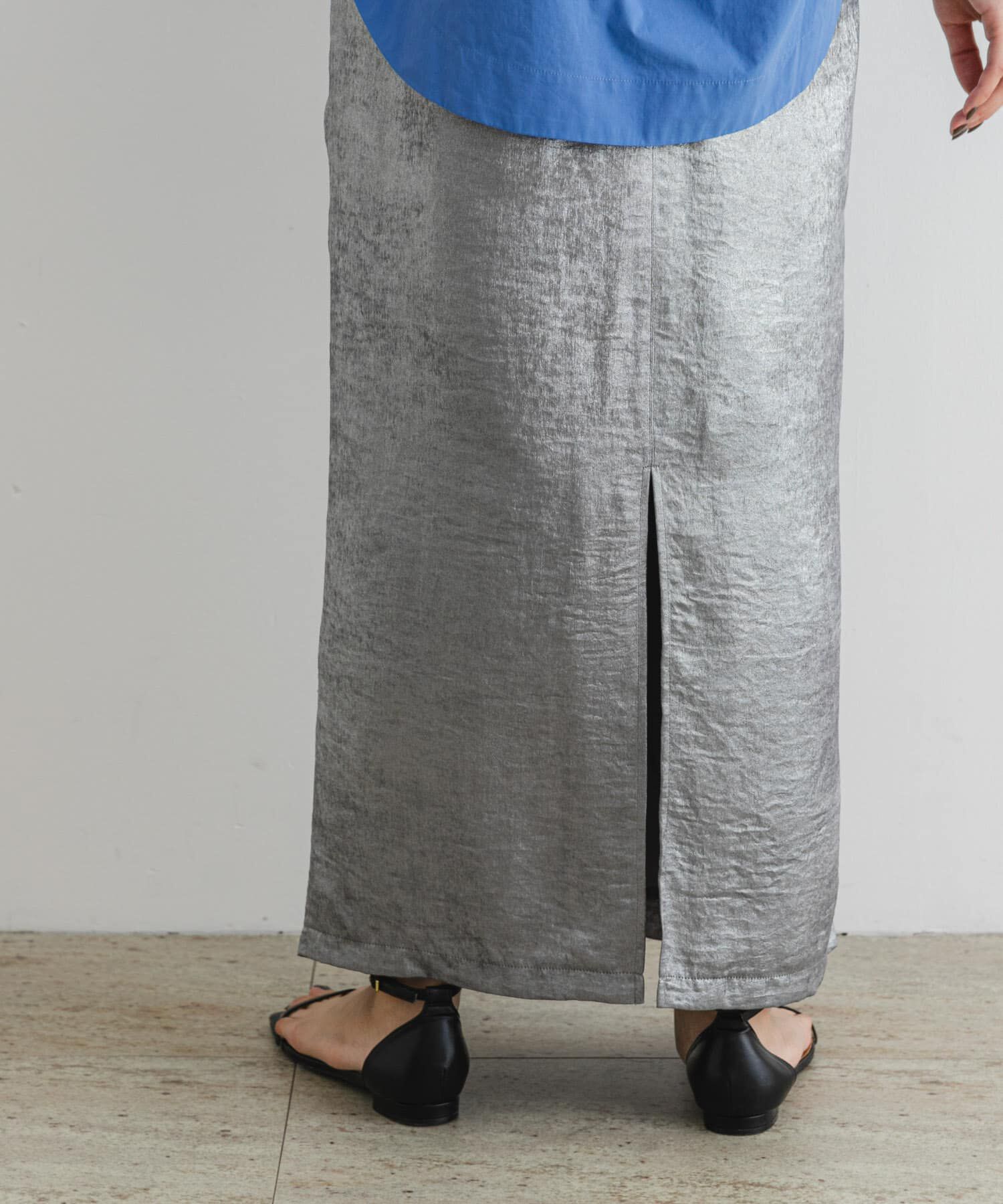 URBAN RESEARCH ROSSO「F by ROSSO　シャイニーフロントギャザータイトスカート」|スカート|