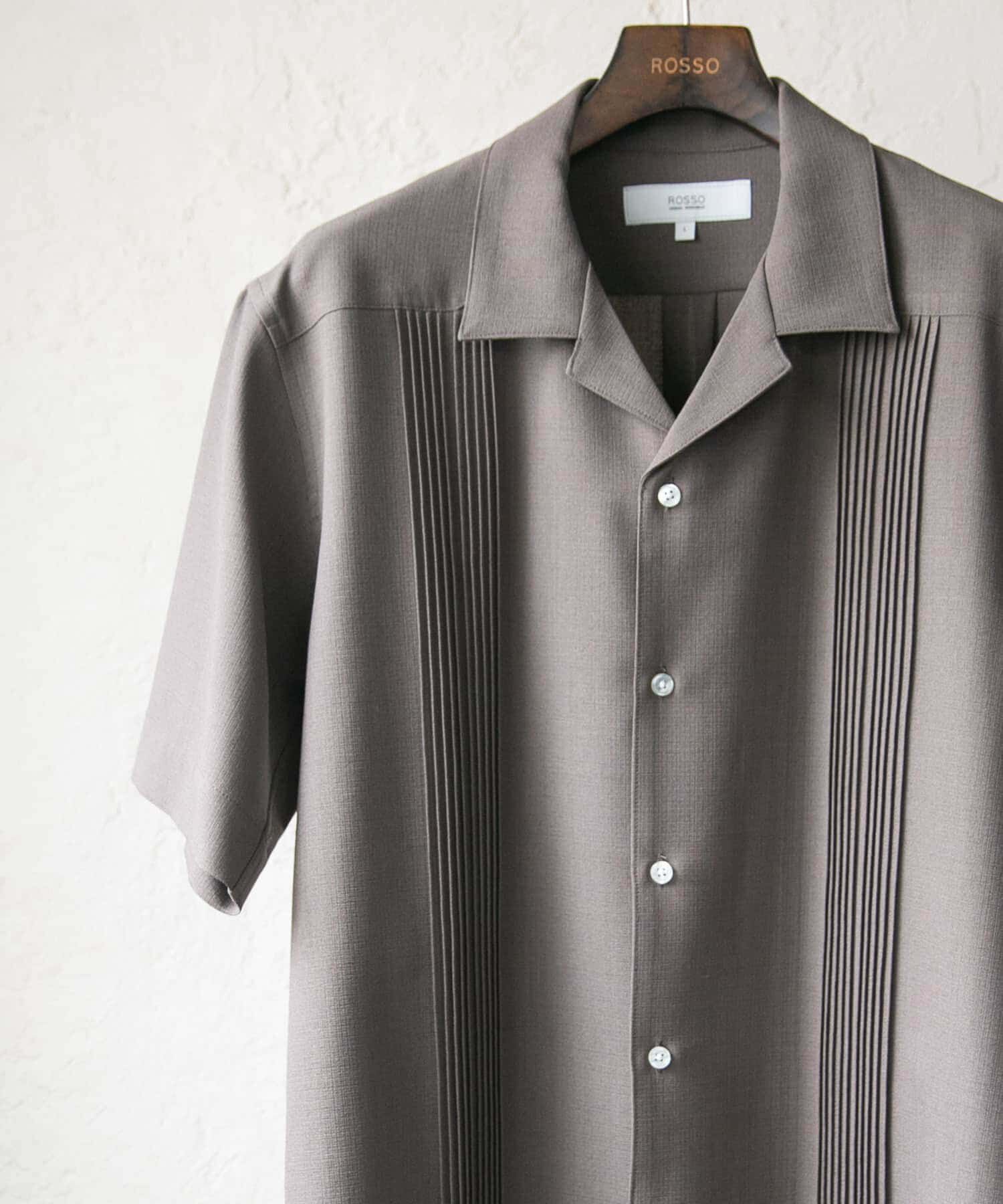 URBAN RESEARCH ROSSO「『WEB限定』『XLサイズあり』ウォッシャブルドライタッチ半袖シャツ」|シャツ・ブラウス|