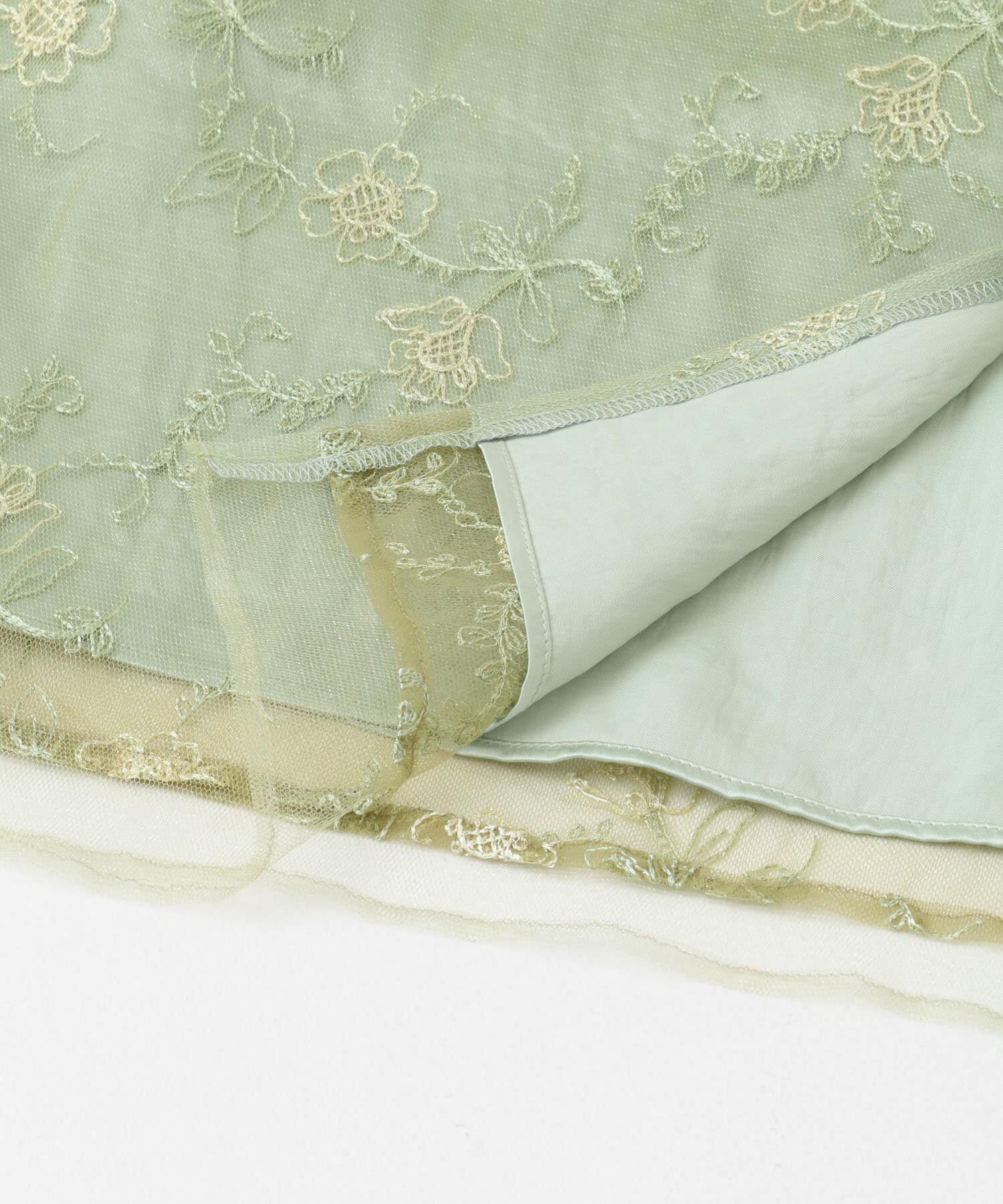 URBAN RESEARCH ROSSO「kaene　ボリュームスリーブレースドレス」|ワンピース|