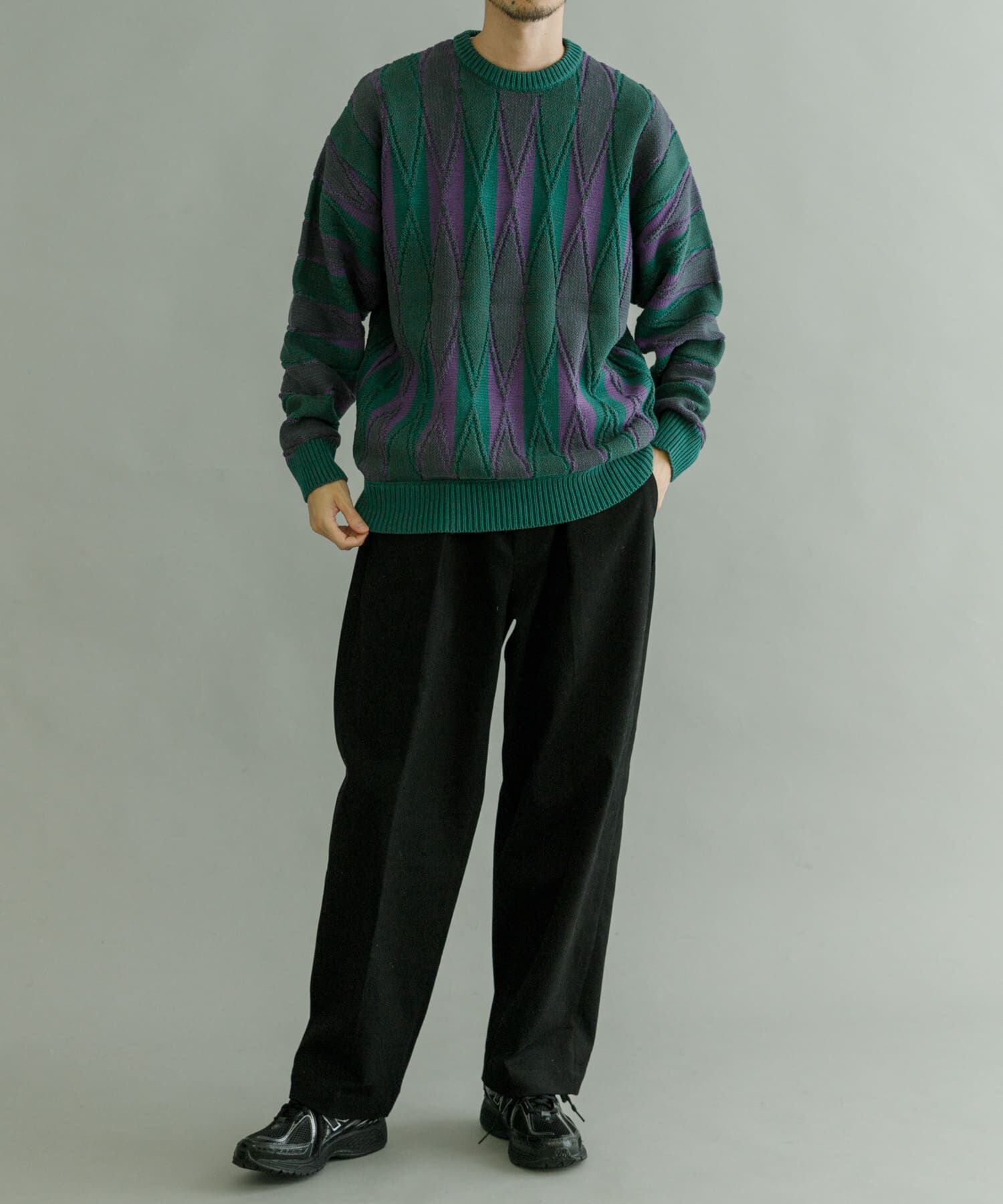 URBAN RESEARCH「ジャカードプルオーバーニット」|ニット・セーター|