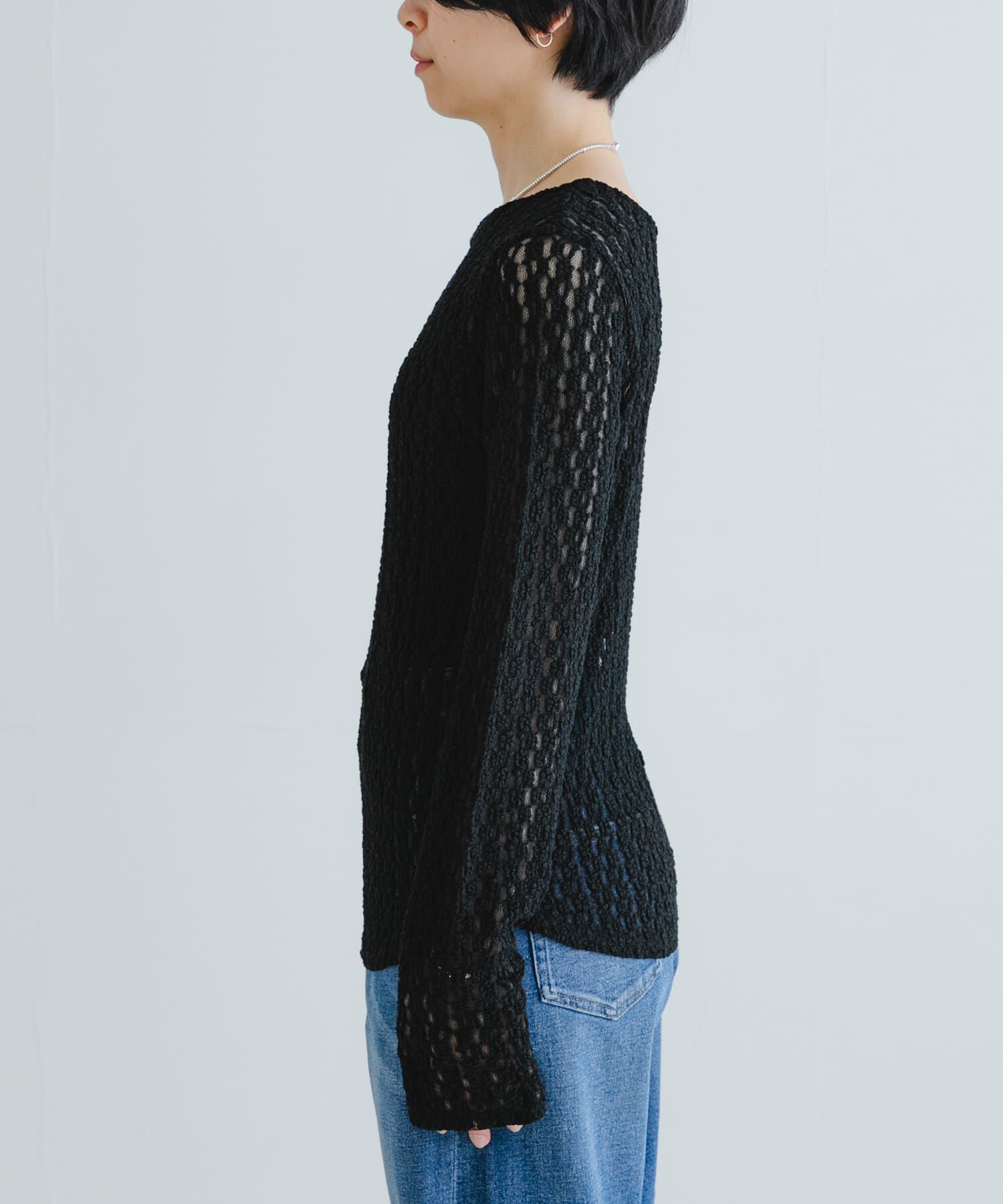 URBAN RESEARCH「ストレッチレースプルオーバー」|Tシャツ・カットソー|