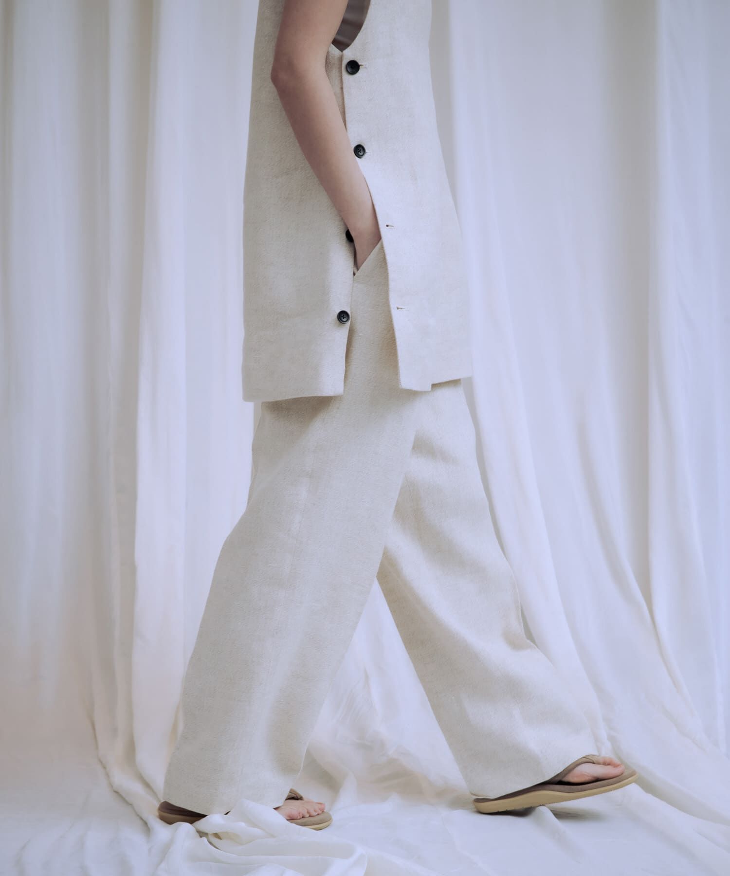 URBAN RESEARCH「『3サイズ展開』new basic　リネンハイウエストパンツ」|その他|