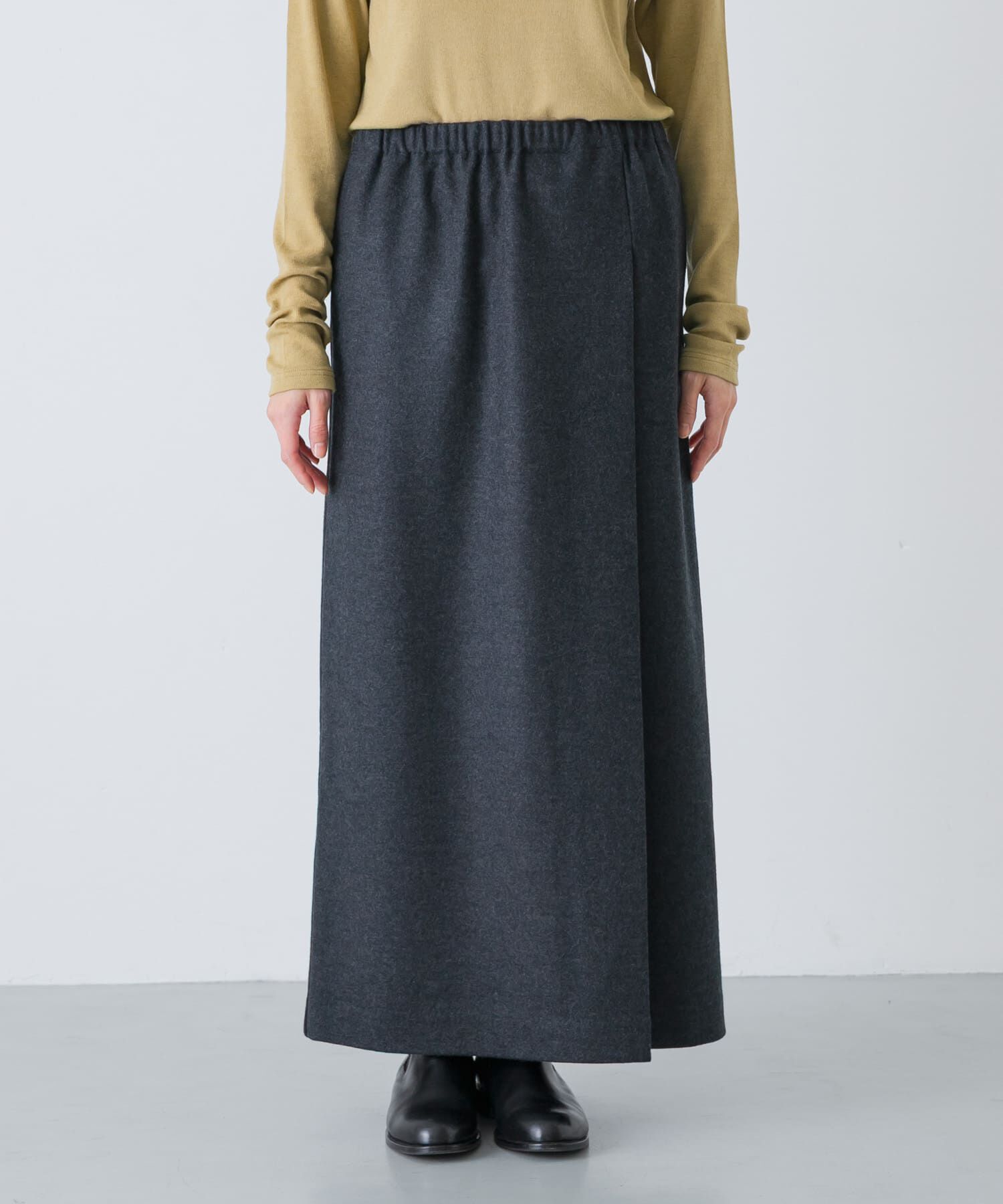 かぐれ「ウールカットストレートスカート」|スカート|