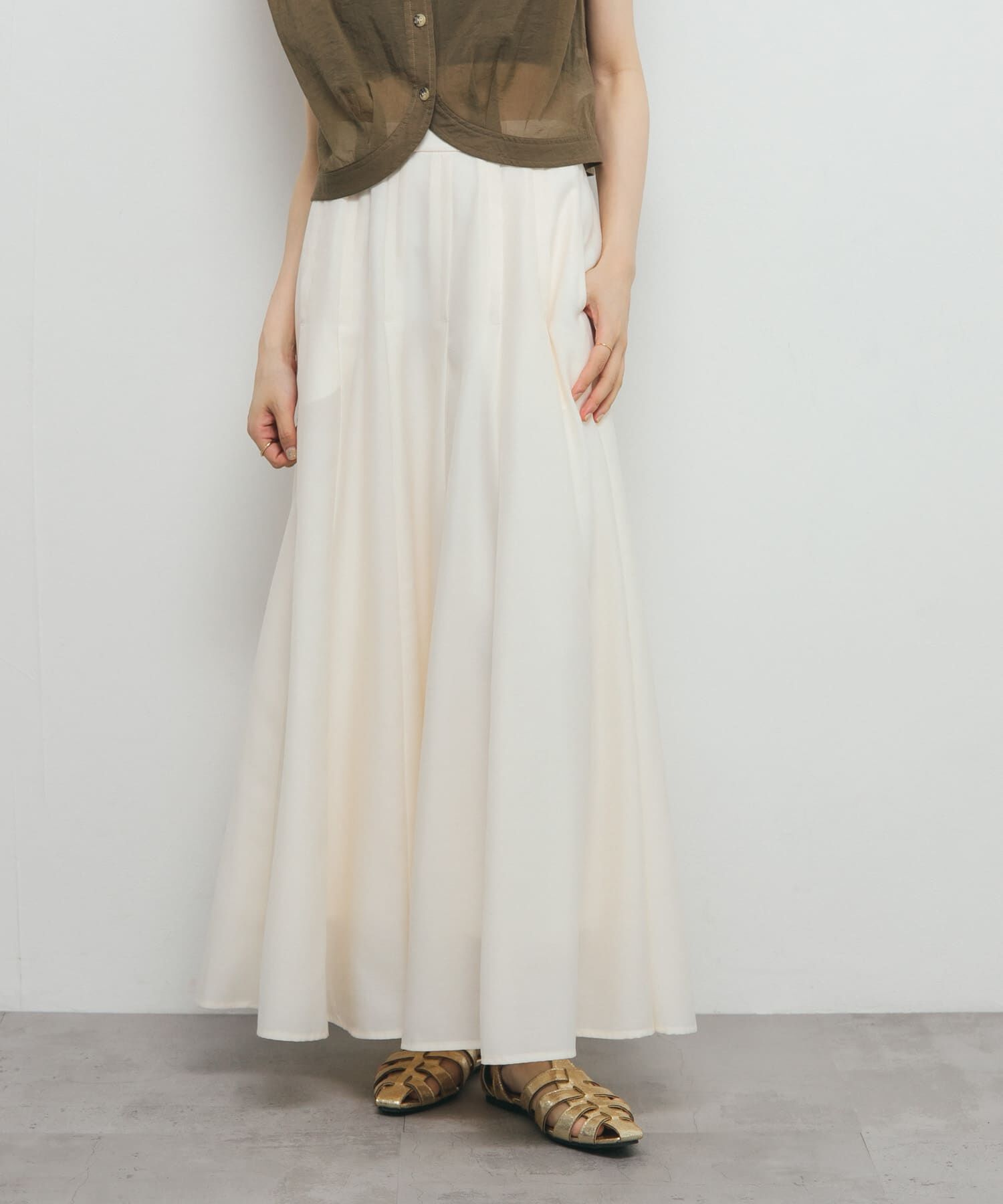  「ワイドフレアシアースカート」|スカート|