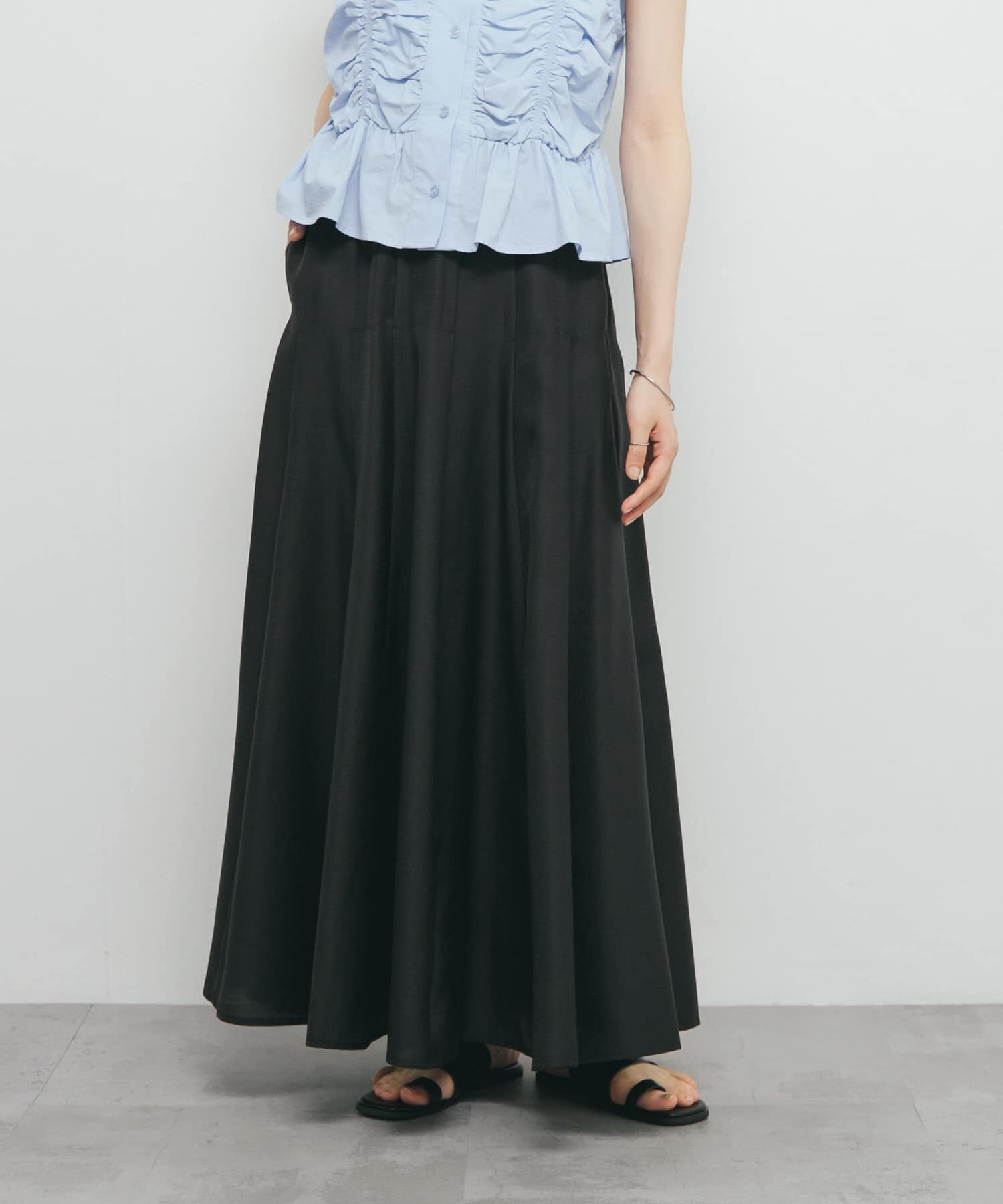  「ワイドフレアシアースカート」|スカート|