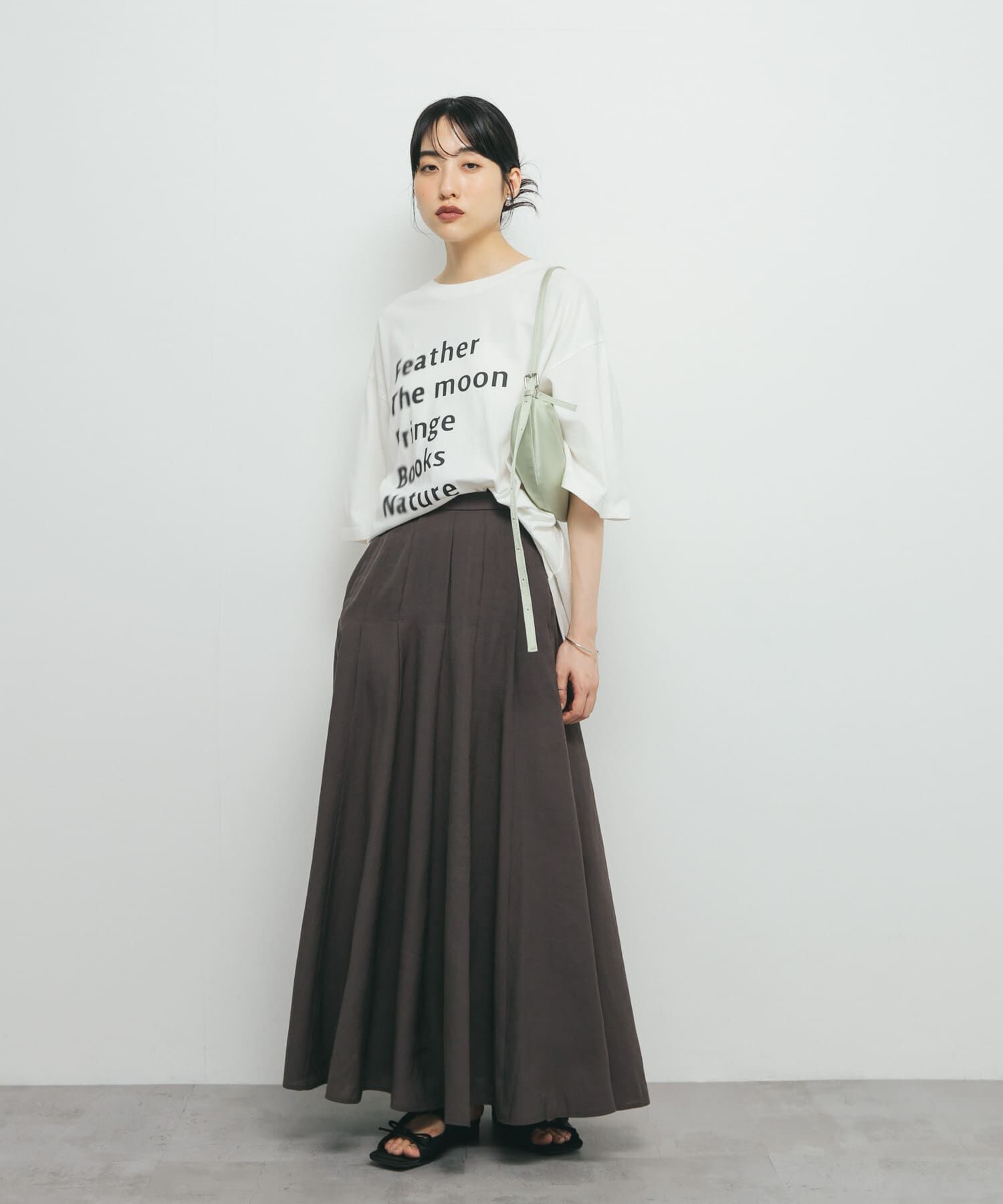  「ワイドフレアシアースカート」|スカート|