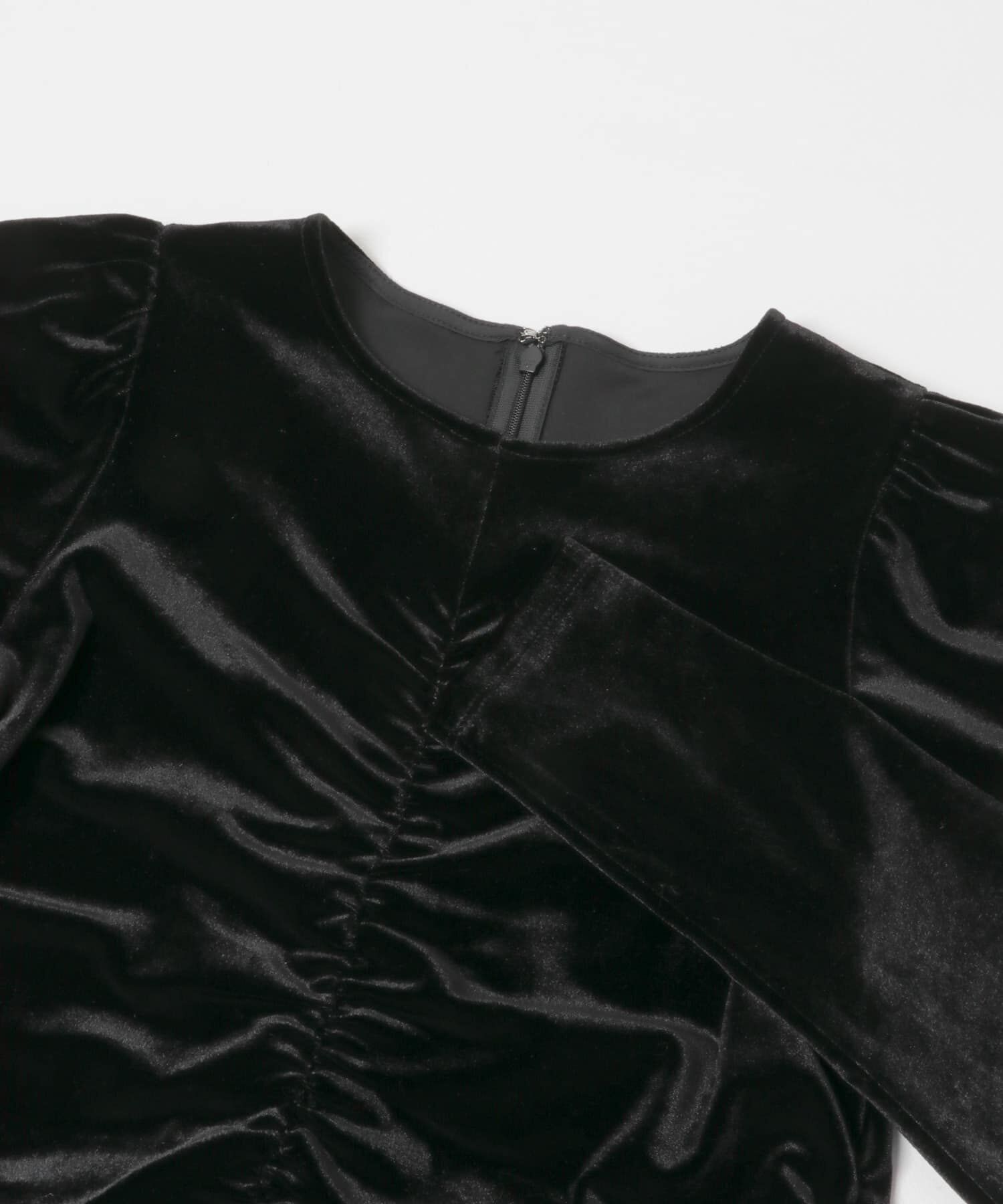  「ベロアシャーリングドレス」|ワンピース|