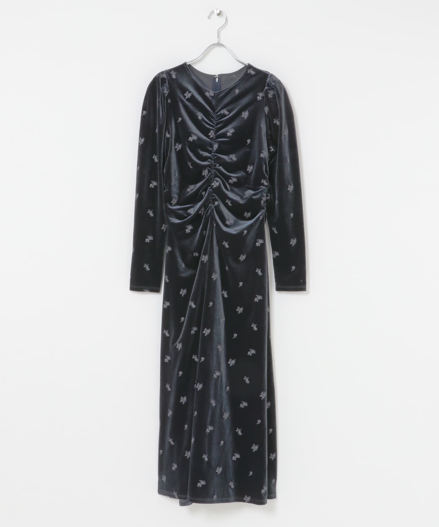  「ベロアシャーリングドレス」|ワンピース|