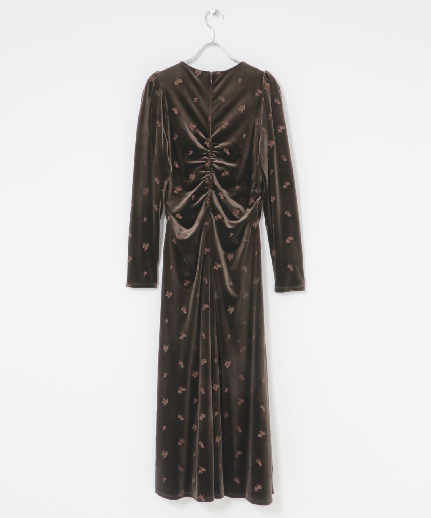  「ベロアシャーリングドレス」|ワンピース|