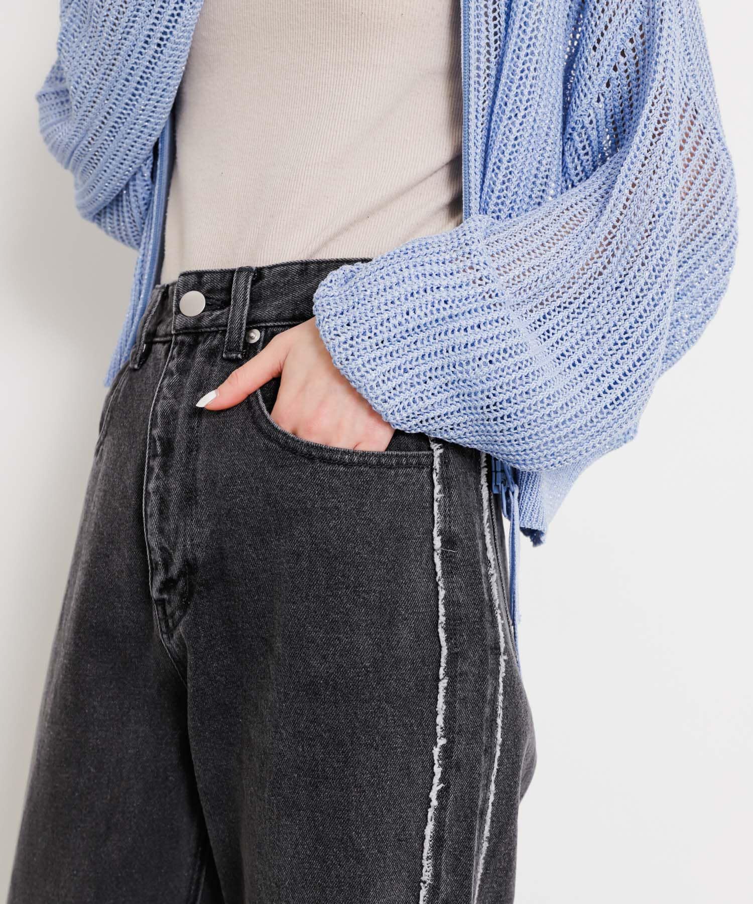 SENSE OF PLACE by URBAN RESEARCH「サイドフリンジデニム」|デニム|