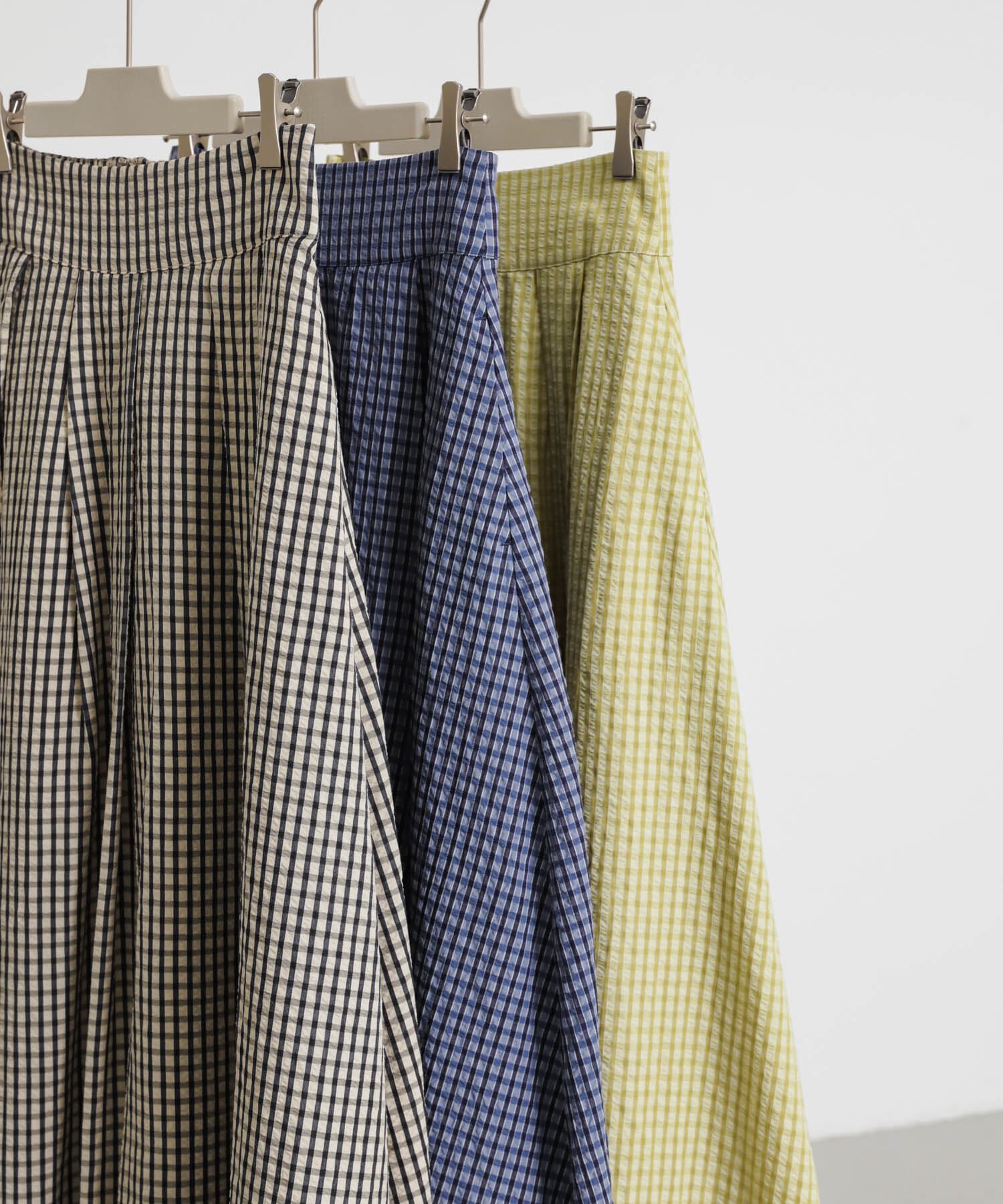 SENSE OF PLACE by URBAN RESEARCH「チェックボリュームスカート」|スカート|