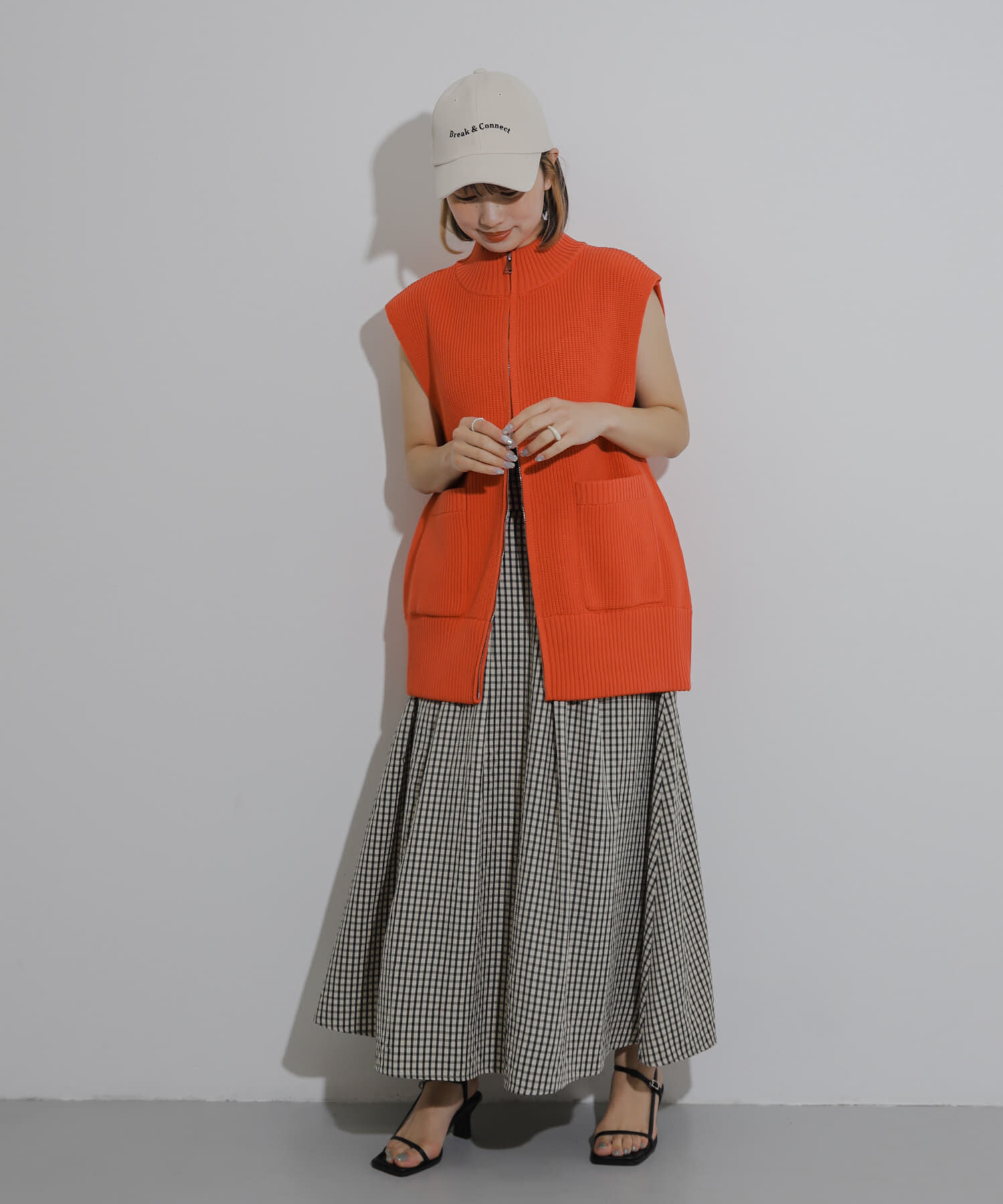 SENSE OF PLACE by URBAN RESEARCH「チェックボリュームスカート」|スカート|