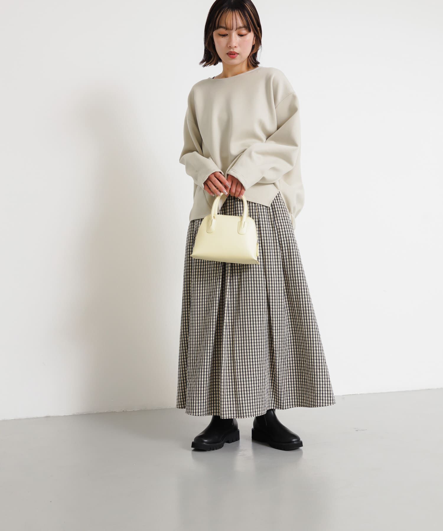 SENSE OF PLACE by URBAN RESEARCH「チェックボリュームスカート」|スカート|