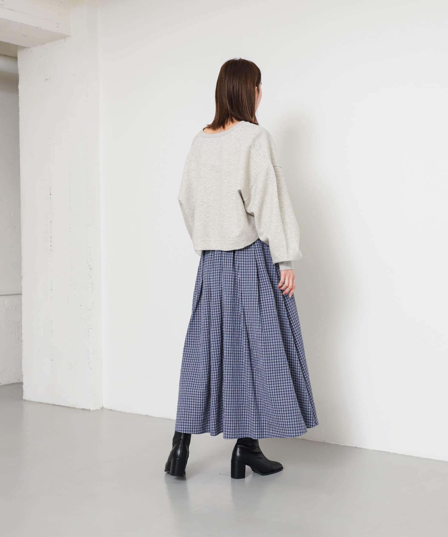 SENSE OF PLACE by URBAN RESEARCH「チェックボリュームスカート」|スカート|