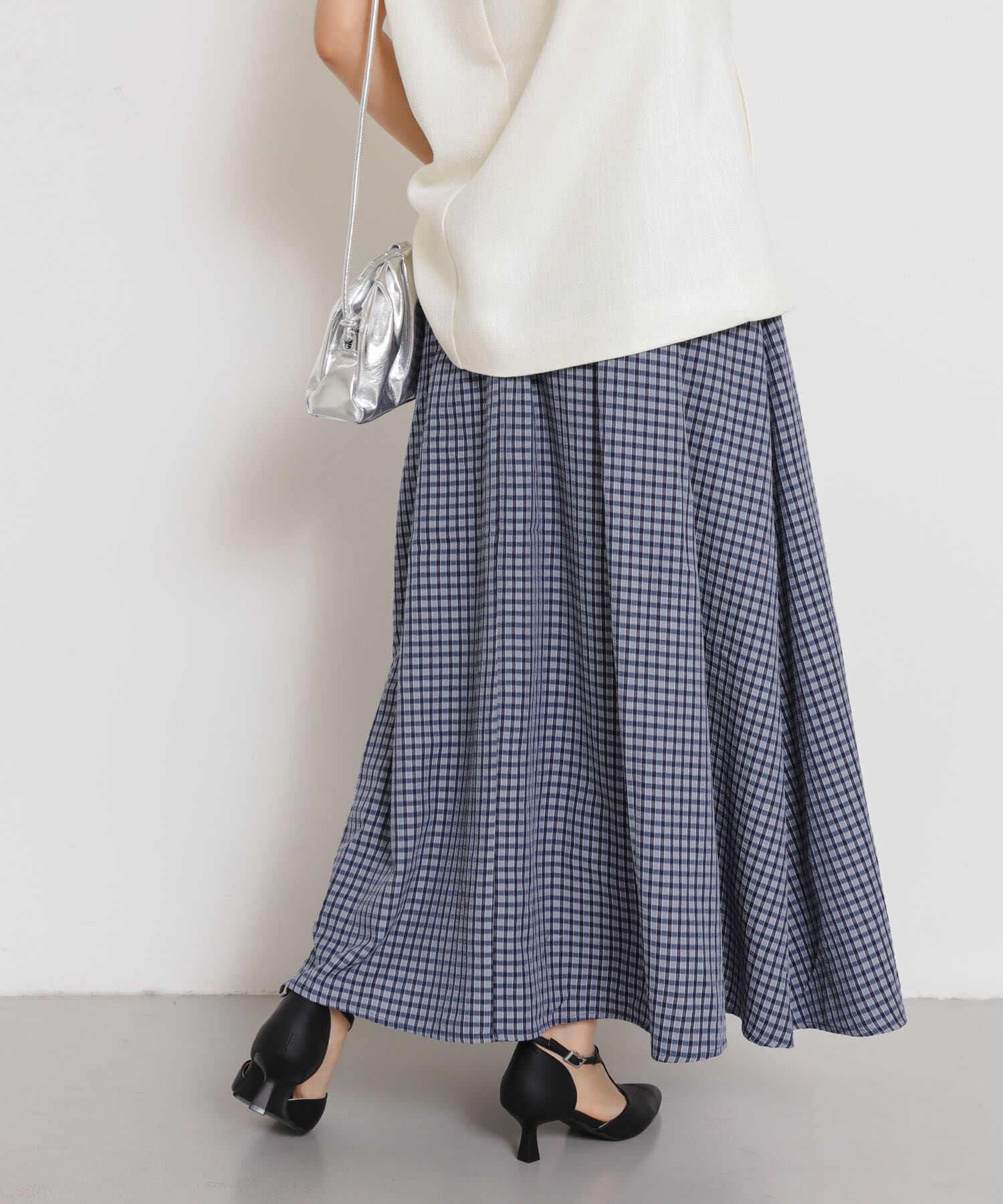 SENSE OF PLACE by URBAN RESEARCH「チェックボリュームスカート」|スカート|