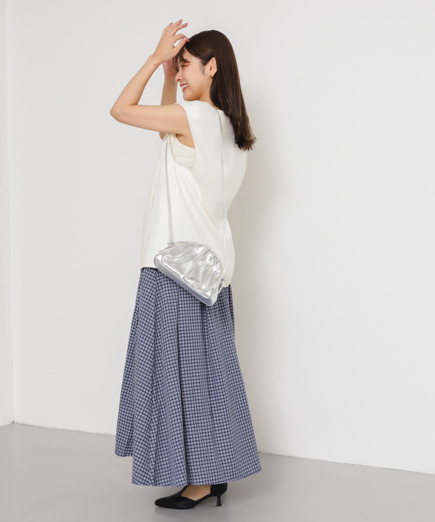SENSE OF PLACE by URBAN RESEARCH「チェックボリュームスカート」|スカート|