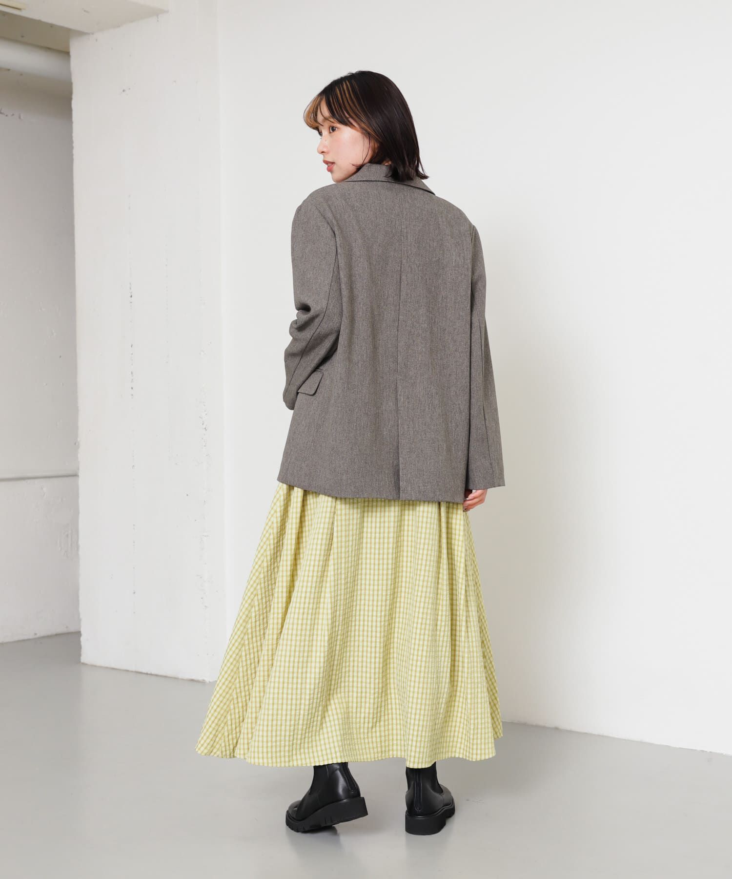 SENSE OF PLACE by URBAN RESEARCH「チェックボリュームスカート」|スカート|