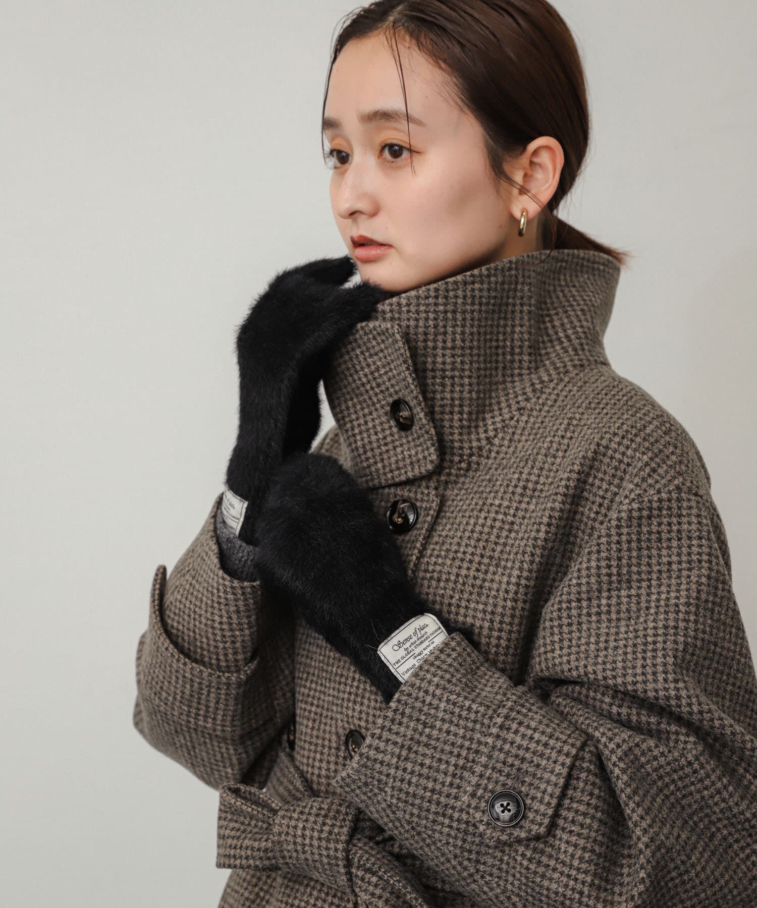 SENSE OF PLACE by URBAN RESEARCH「シャギーニットグローブ」|手袋|