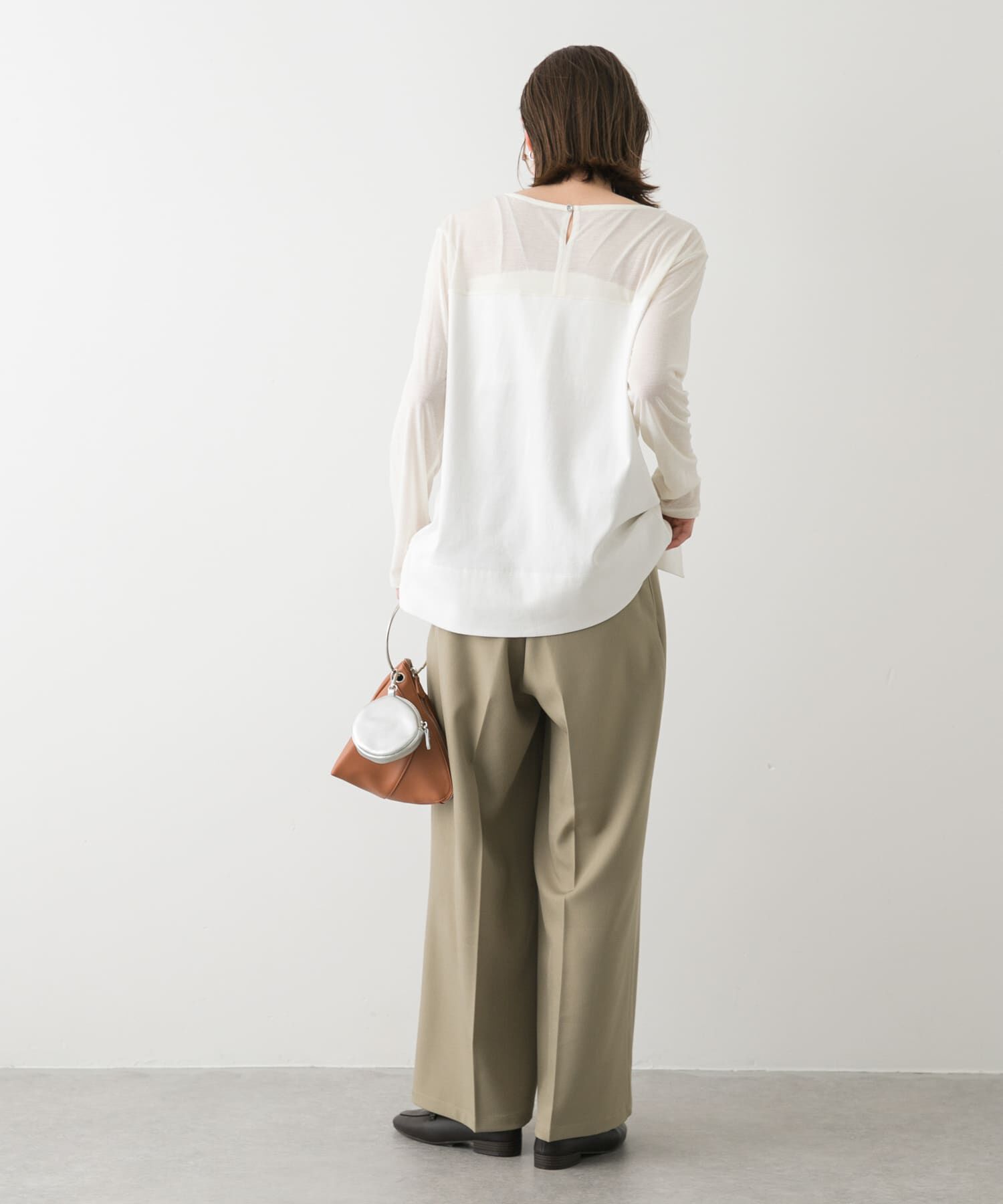 SENSE OF PLACE by URBAN RESEARCH「クルーネックドッキングスリットトップ」|Tシャツ・カットソー|