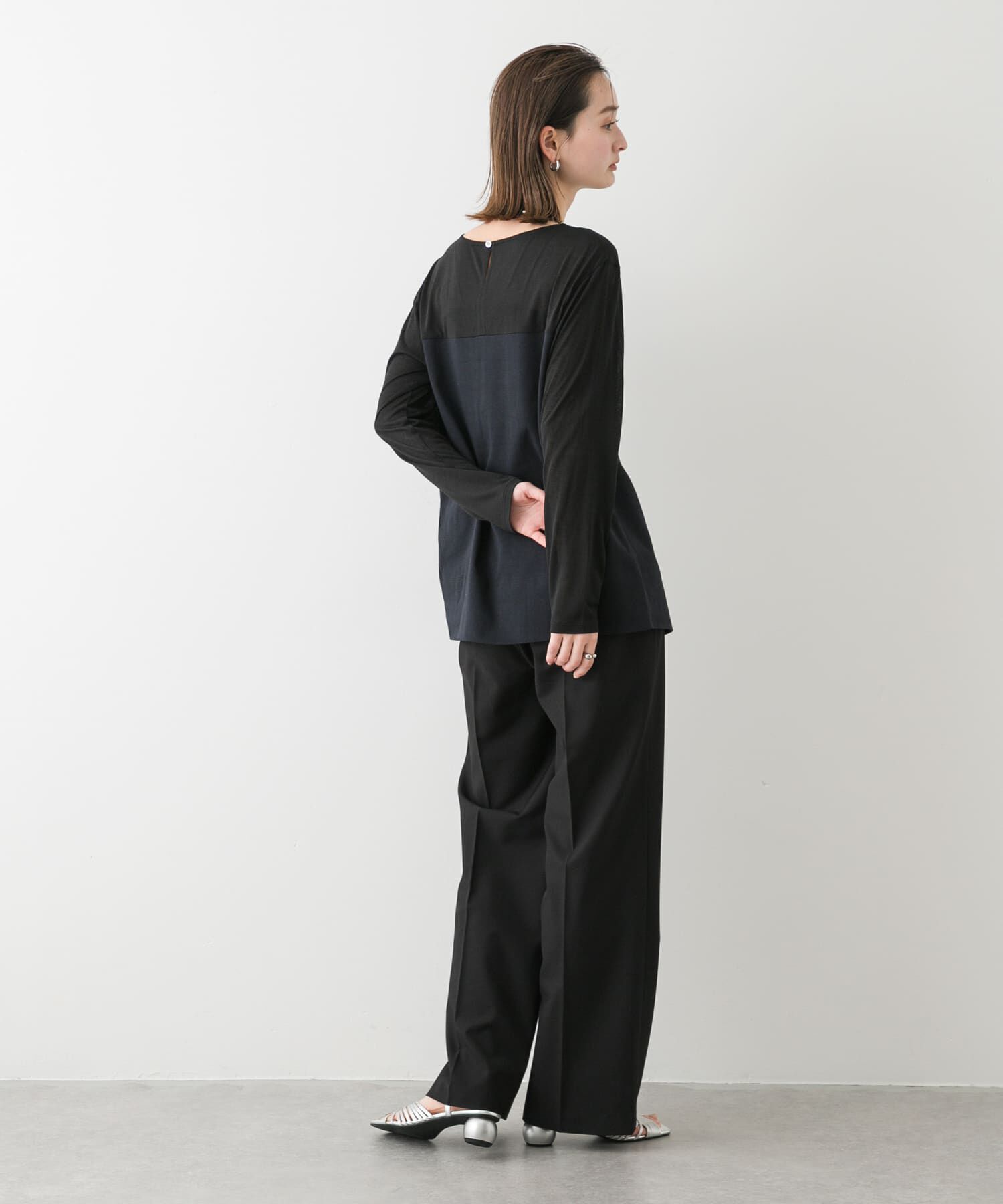 SENSE OF PLACE by URBAN RESEARCH「クルーネックドッキングスリットトップ」|Tシャツ・カットソー|