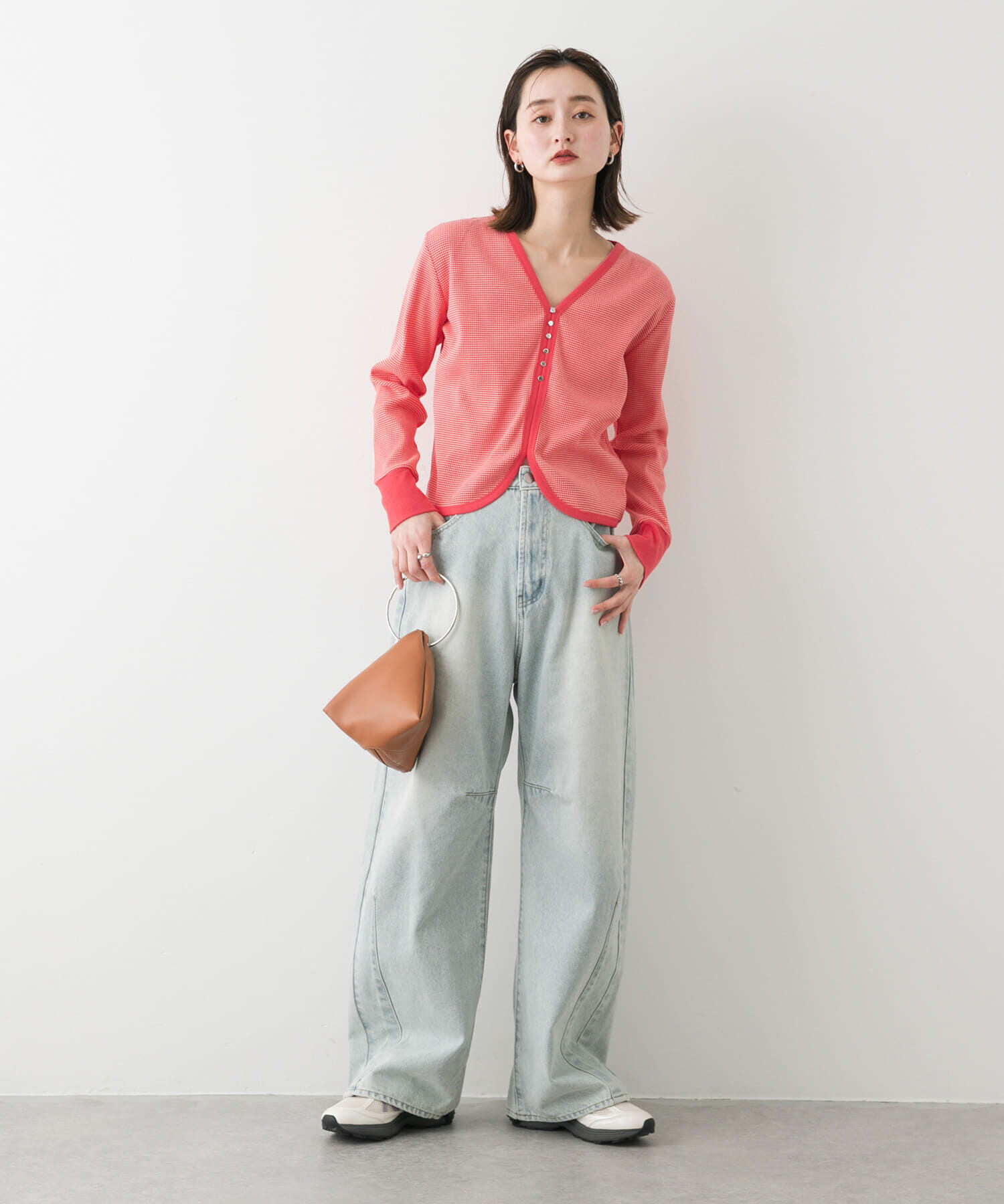 SENSE OF PLACE by URBAN RESEARCH「Vネックバイカラートップ」|Tシャツ・カットソー|