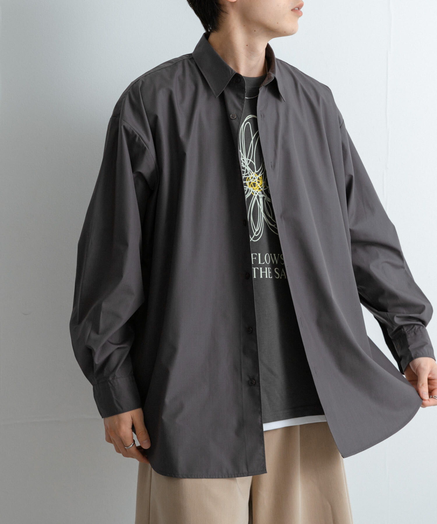 SENSE OF PLACE by URBAN RESEARCH「『ユニセックス』ブロードレギュラーカラールーズシャツ」|シャツ・ブラウス|