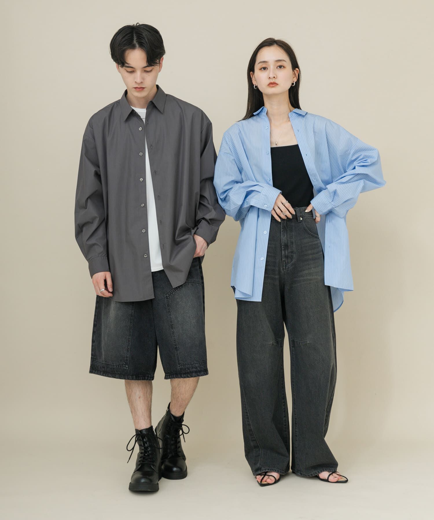 SENSE OF PLACE by URBAN RESEARCH「『ユニセックス』ブロードレギュラーカラールーズシャツ」|シャツ・ブラウス|