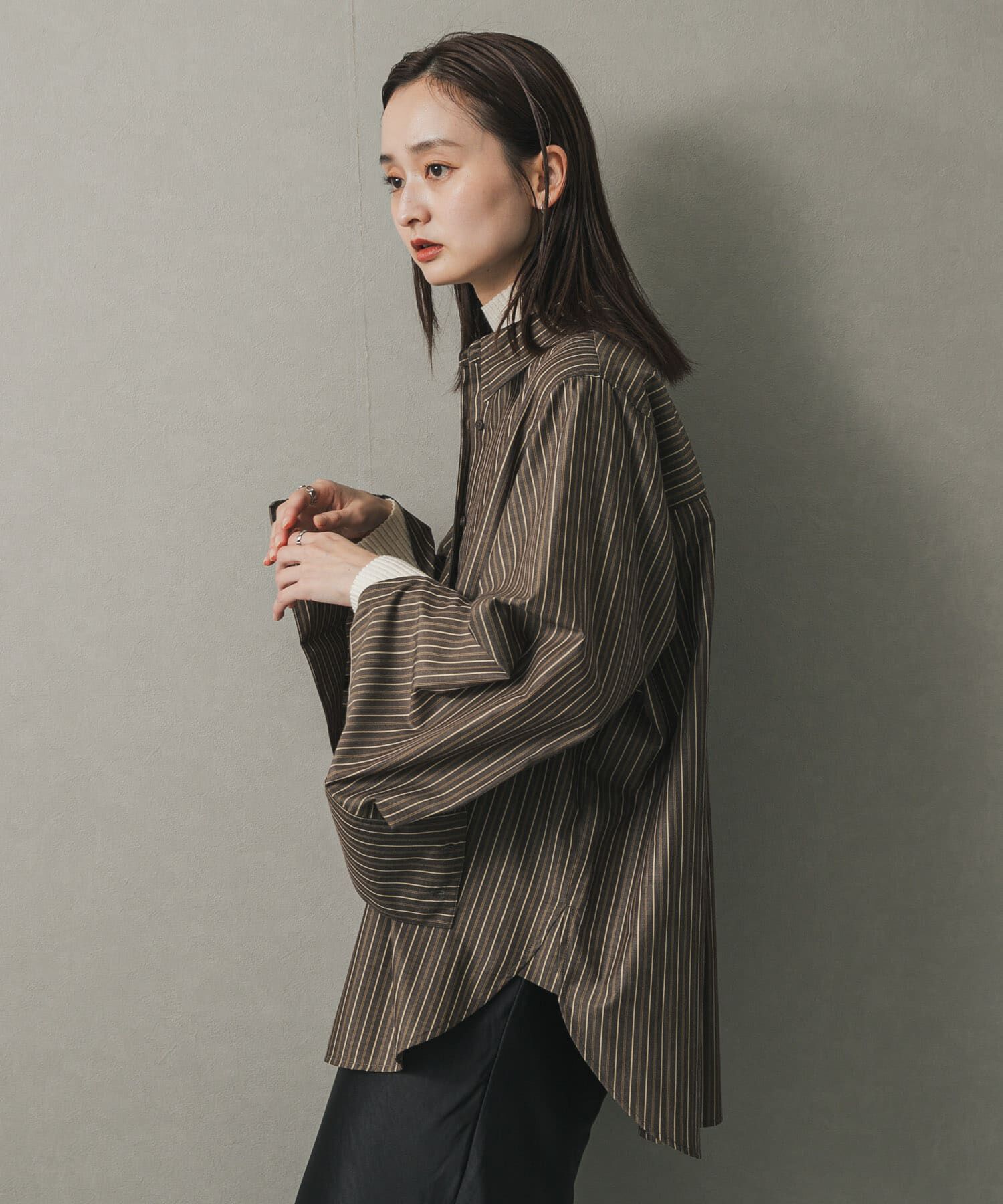 SENSE OF PLACE by URBAN RESEARCH「スリットスリーブルーズシャツ」|シャツ・ブラウス|