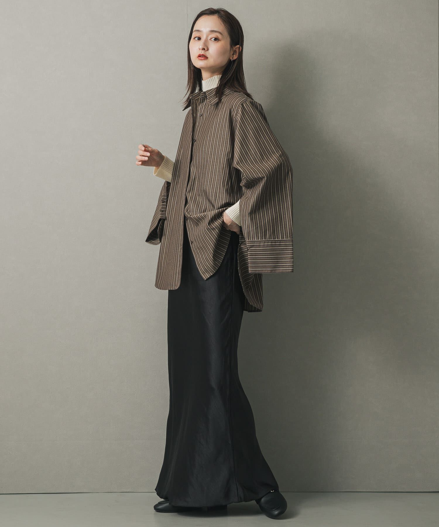 SENSE OF PLACE by URBAN RESEARCH「スリットスリーブルーズシャツ」|シャツ・ブラウス|