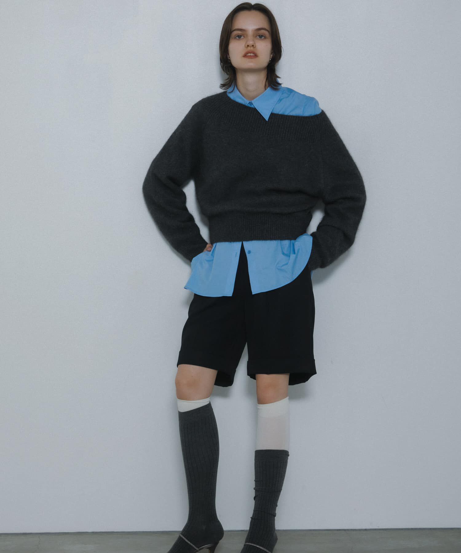 SENSE OF PLACE by URBAN RESEARCH「スリットスリーブルーズシャツ」|シャツ・ブラウス|