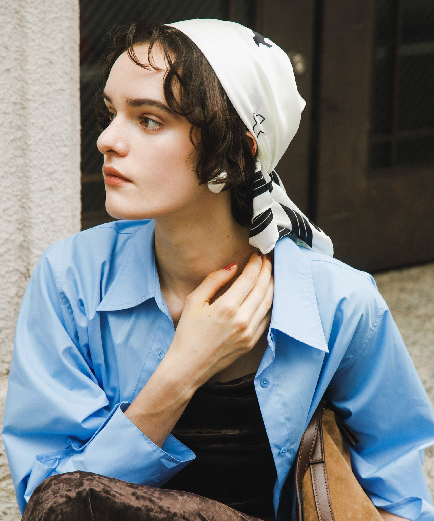 SENSE OF PLACE by URBAN RESEARCH「スリットスリーブルーズシャツ」|シャツ・ブラウス|