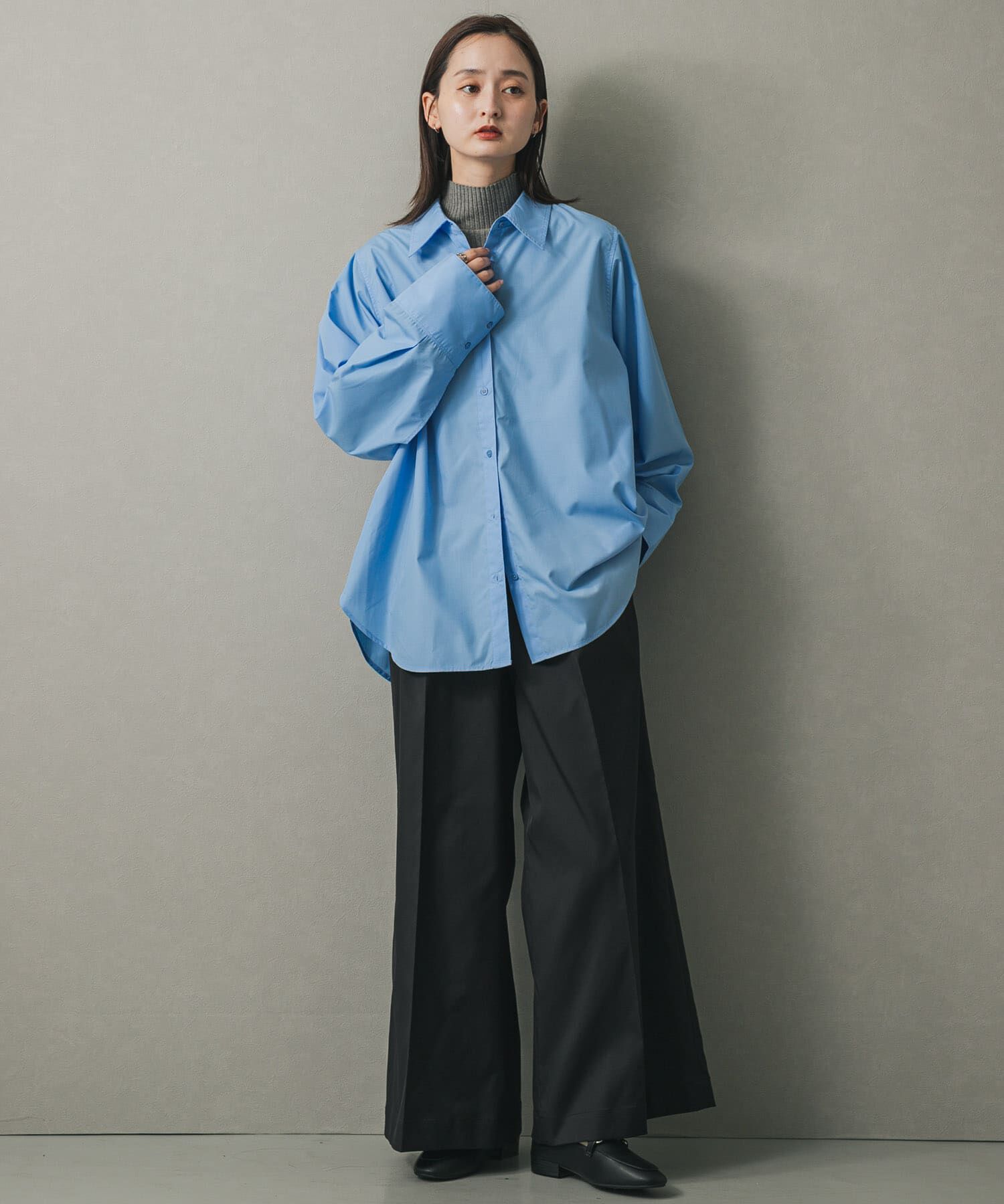 SENSE OF PLACE by URBAN RESEARCH「スリットスリーブルーズシャツ」|シャツ・ブラウス|