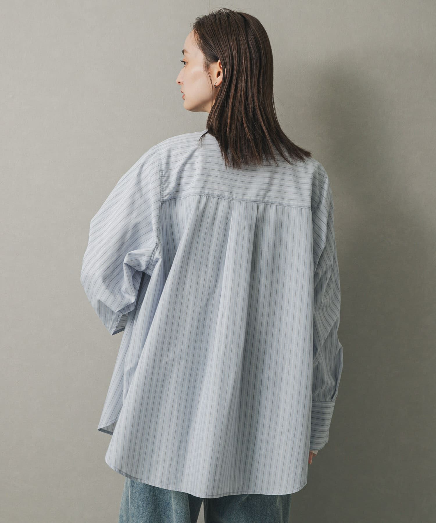 SENSE OF PLACE by URBAN RESEARCH「スリットスリーブルーズシャツ」|シャツ・ブラウス|