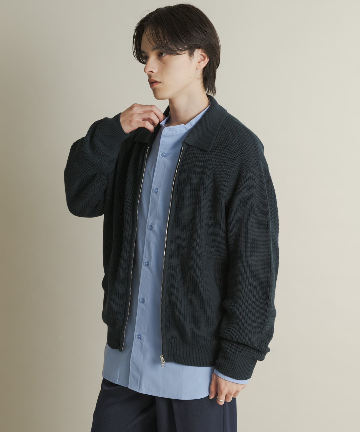 SENSE OF PLACE by URBAN RESEARCH「ダブルジップニットカーディガン」|ニット・セーター|