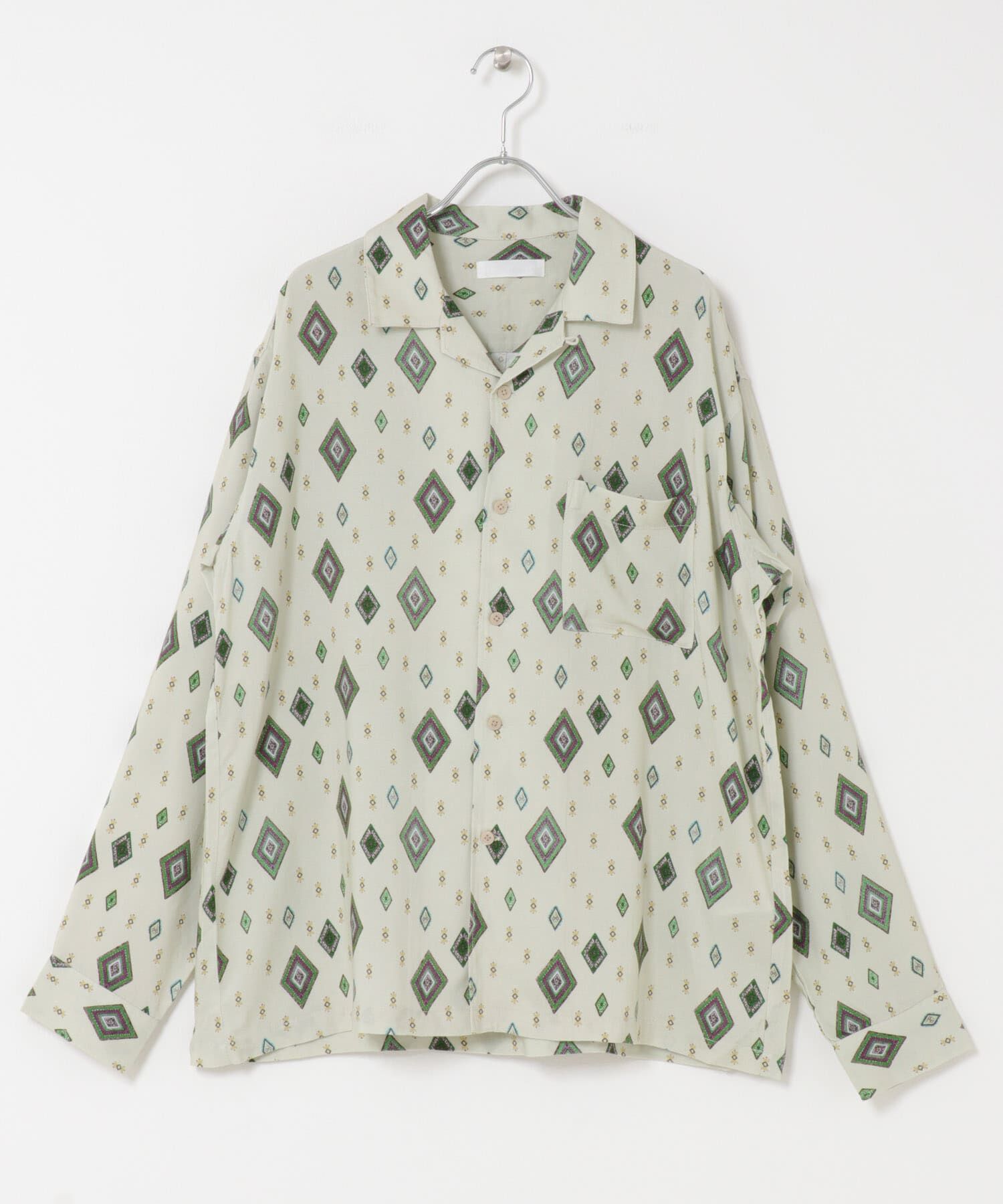 SENSE OF PLACE by URBAN RESEARCH「アソートパターンオープンカラーロングスリーブシャツ」|シャツ・ブラウス|