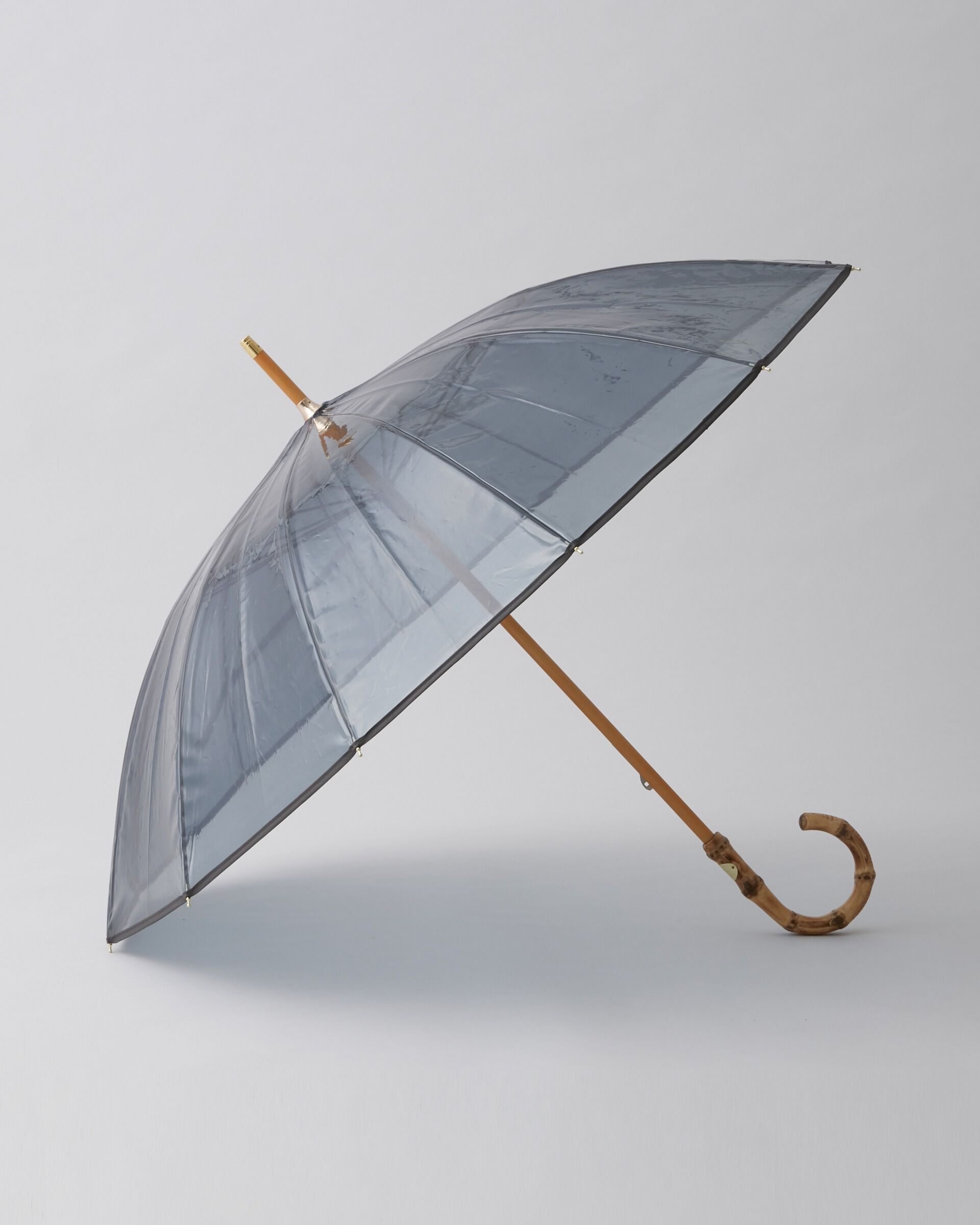 Traditional Weatherwear「CLEAR UMBRELLA BAMBOO」|傘|ﾌﾞﾙｰｸﾞﾚｰ